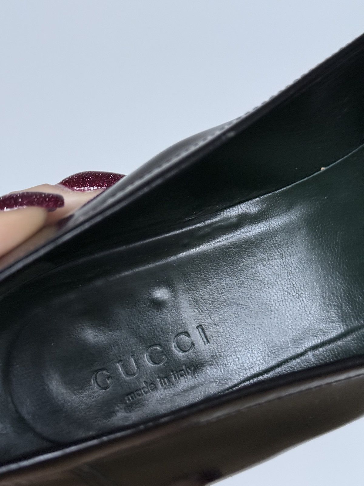 Gucci Gucci Leather Monogram GG Black Horsebit Loafers Size US 9 / EU 42 - 6 Thumbnail