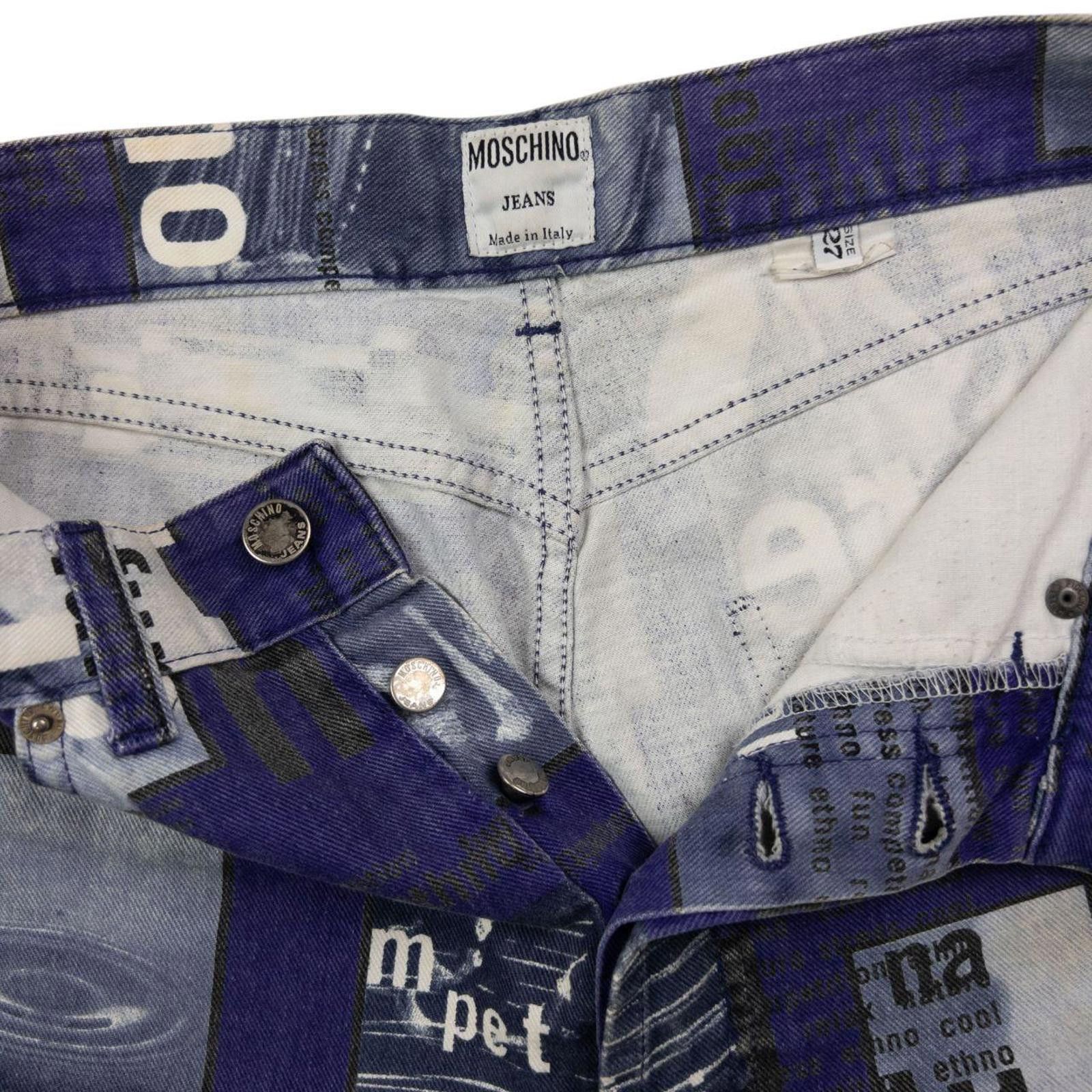 Moschino Vintage Moschino Jeans Graphic Print Jeans Size W26 Size 26" / US 2 / IT 38 - 5 Thumbnail