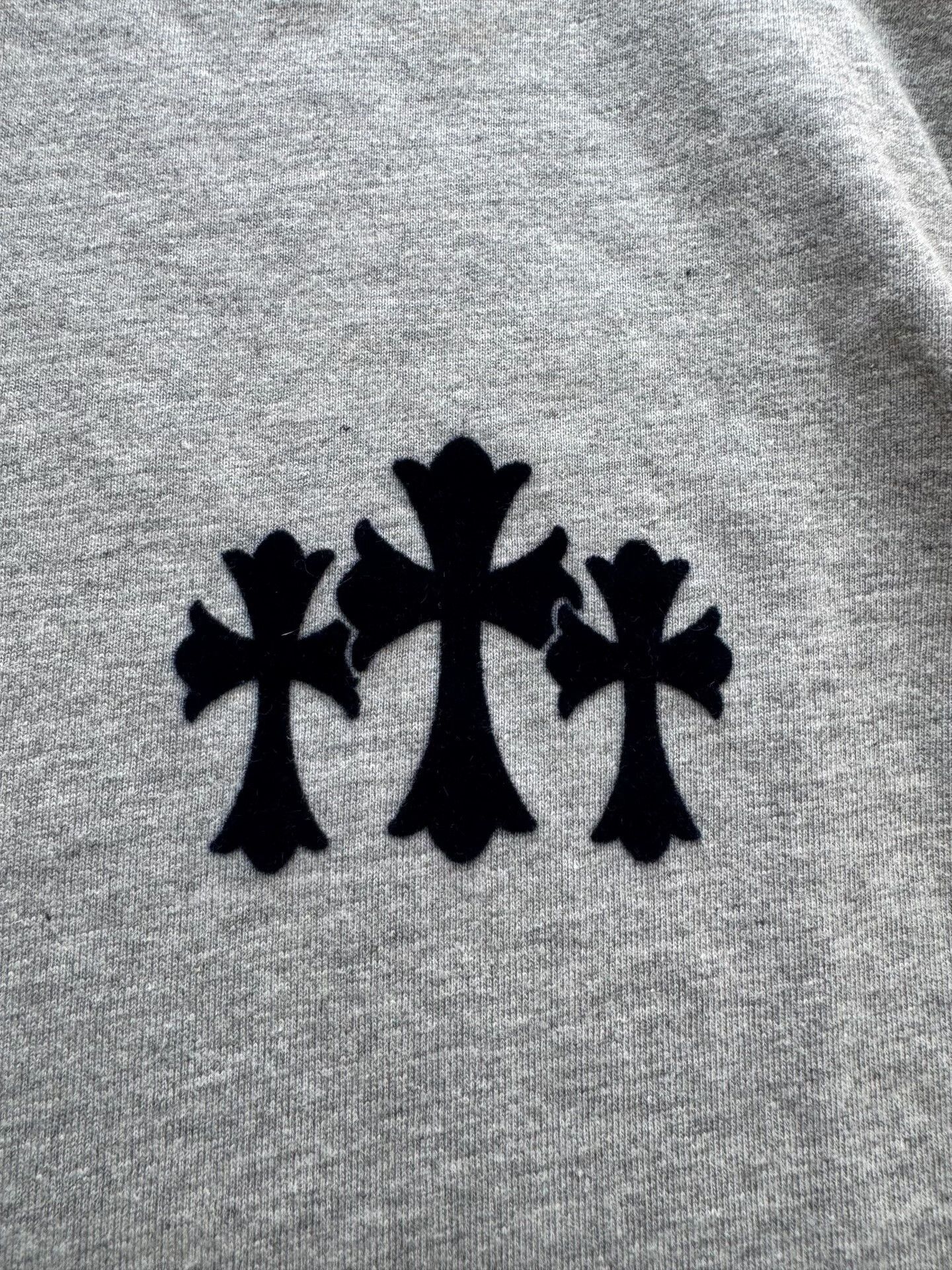 Chrome Hearts Chrome Hearts Gray Flocked Nine-Sleeve Size US M / EU 48-50 / 2 - 3 Thumbnail