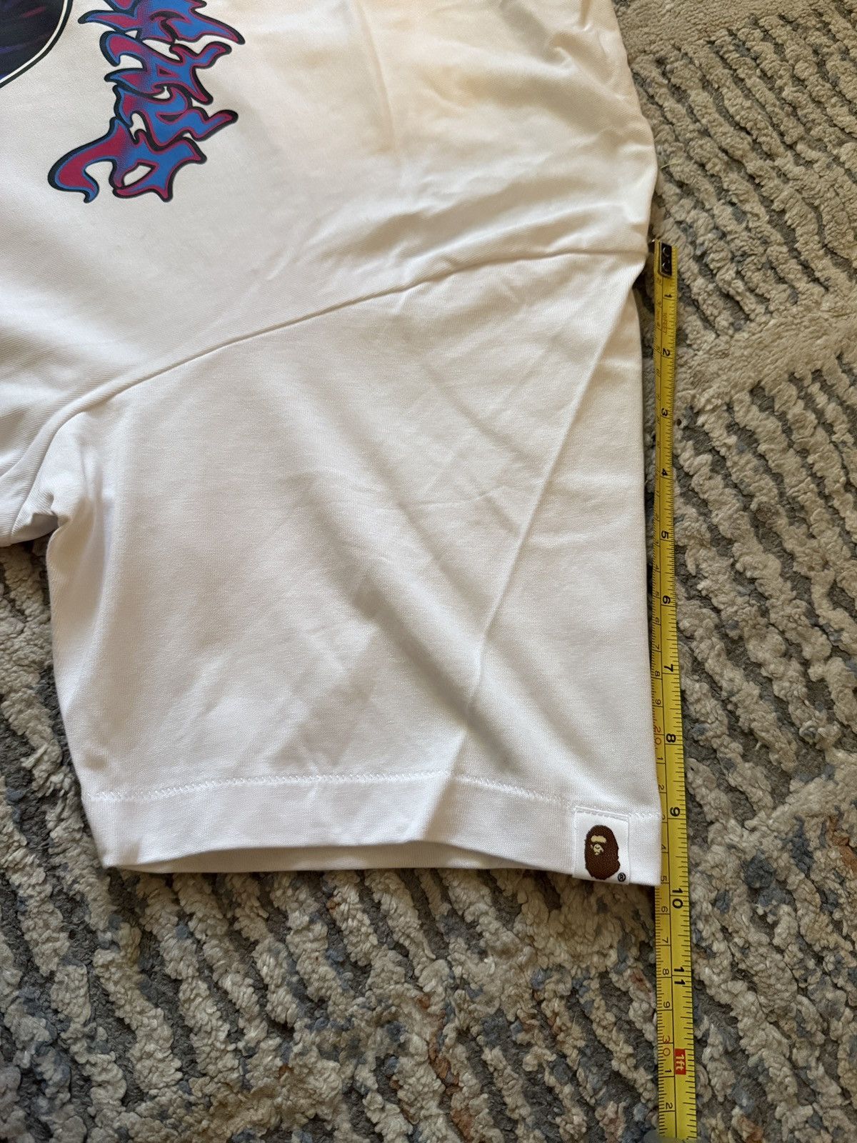 Bape Bape white flame T shirt Size US L / EU 52-54 / 3 - 8 Thumbnail