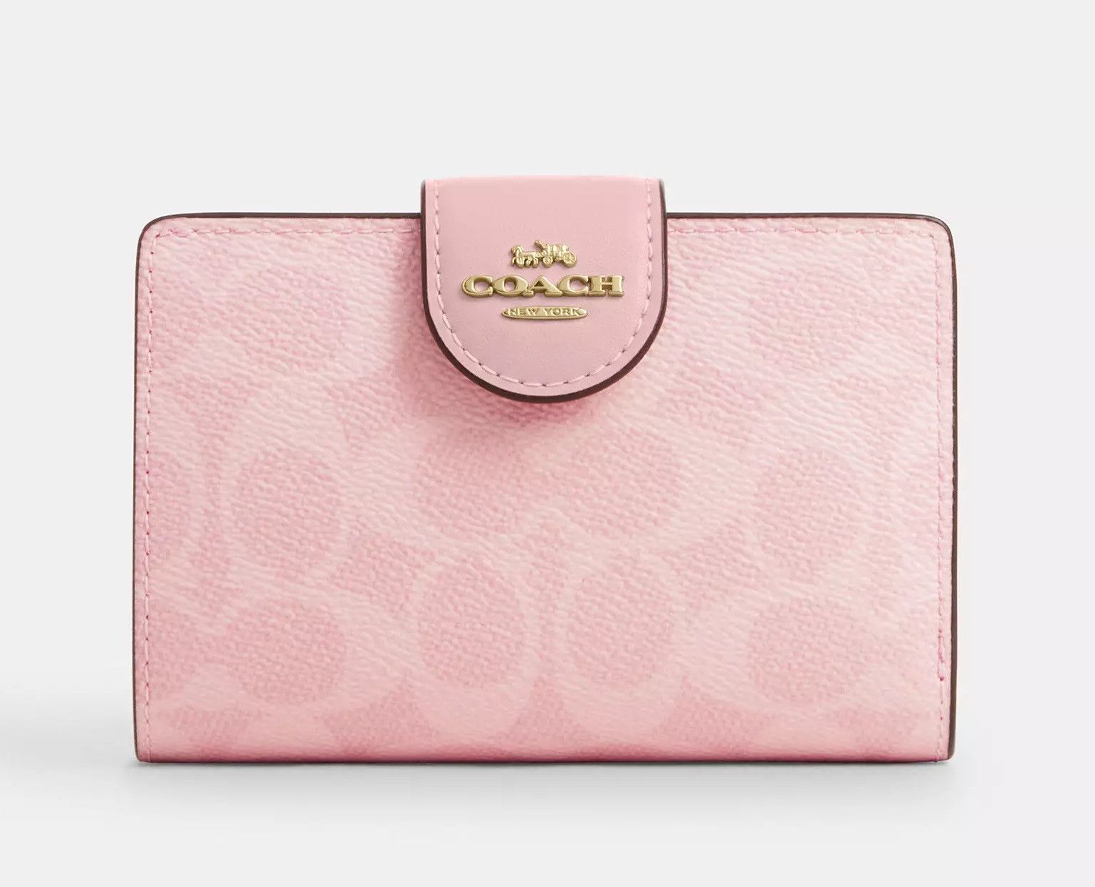 Coach Medium Corner Zip Wallet In Signature Canvas CW786 Size ONE SIZE - 6 Thumbnail