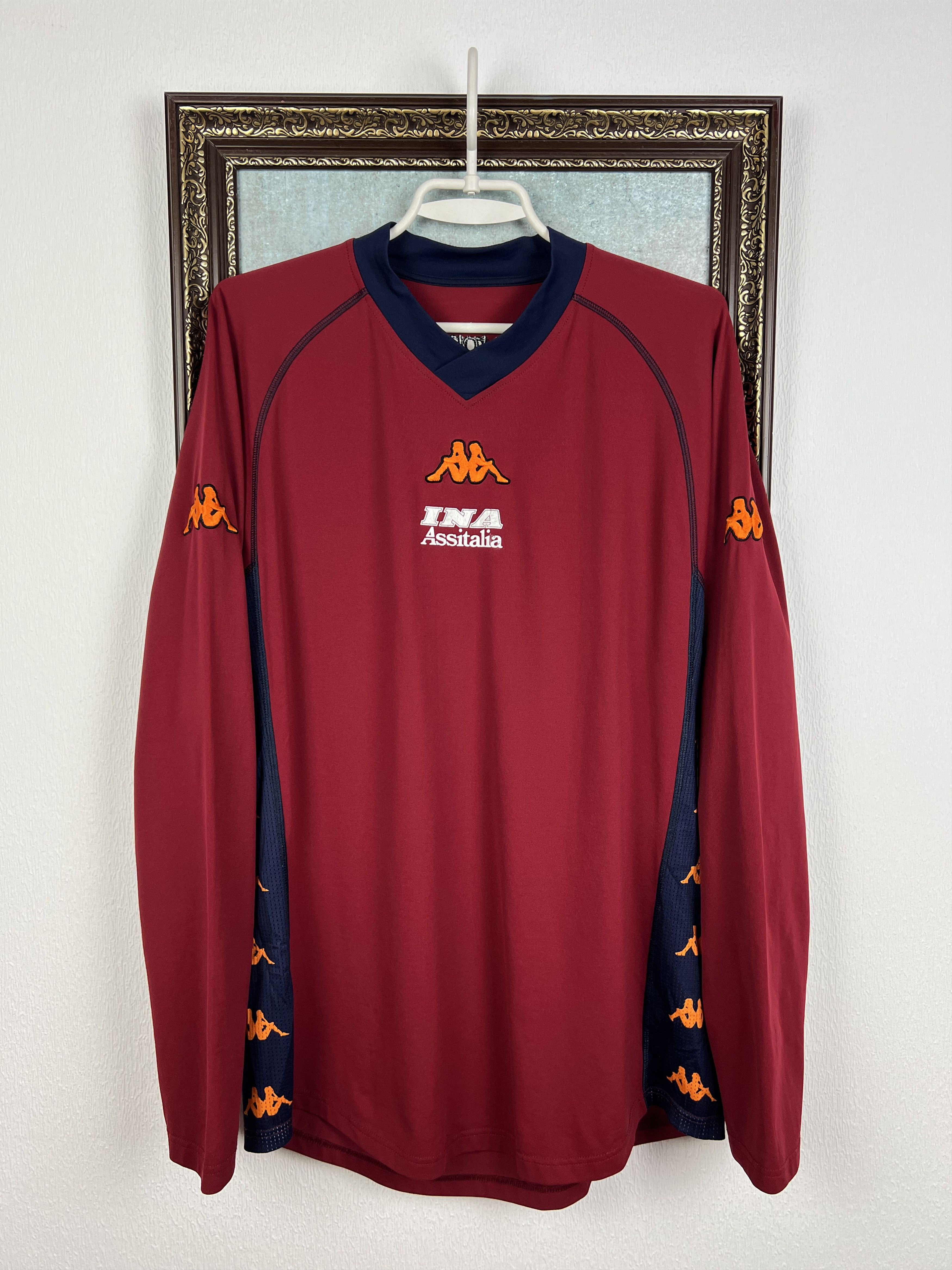 Kappa Kappa AS Roma 2009 Long Sleeve #10 Totti Soccer Jersey | Grailed