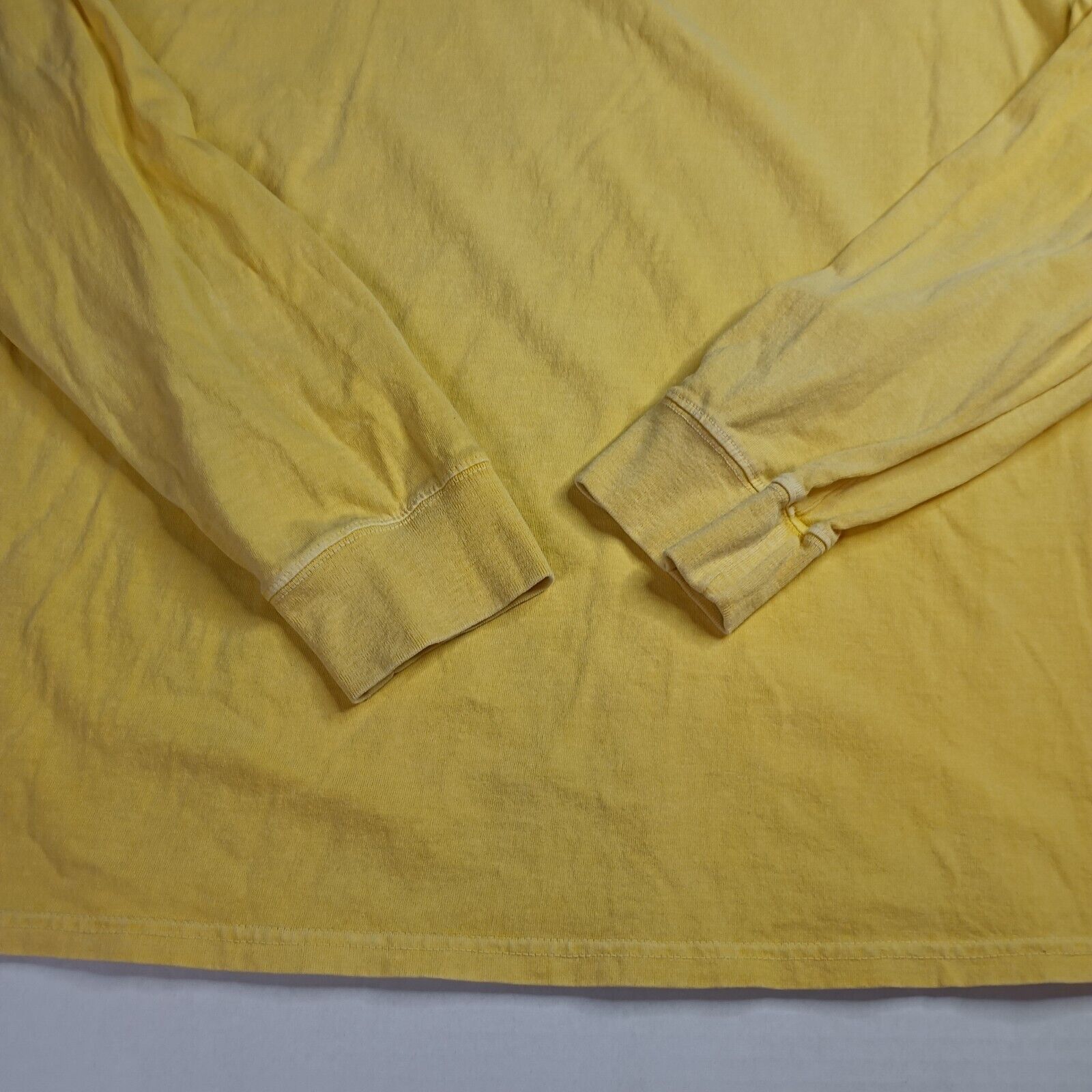 Stussy Stussy Shirt Men's XL Yellow Long Sleeve Crew Neck Skate Size US XL / EU 56 / 4 - 2 Thumbnail