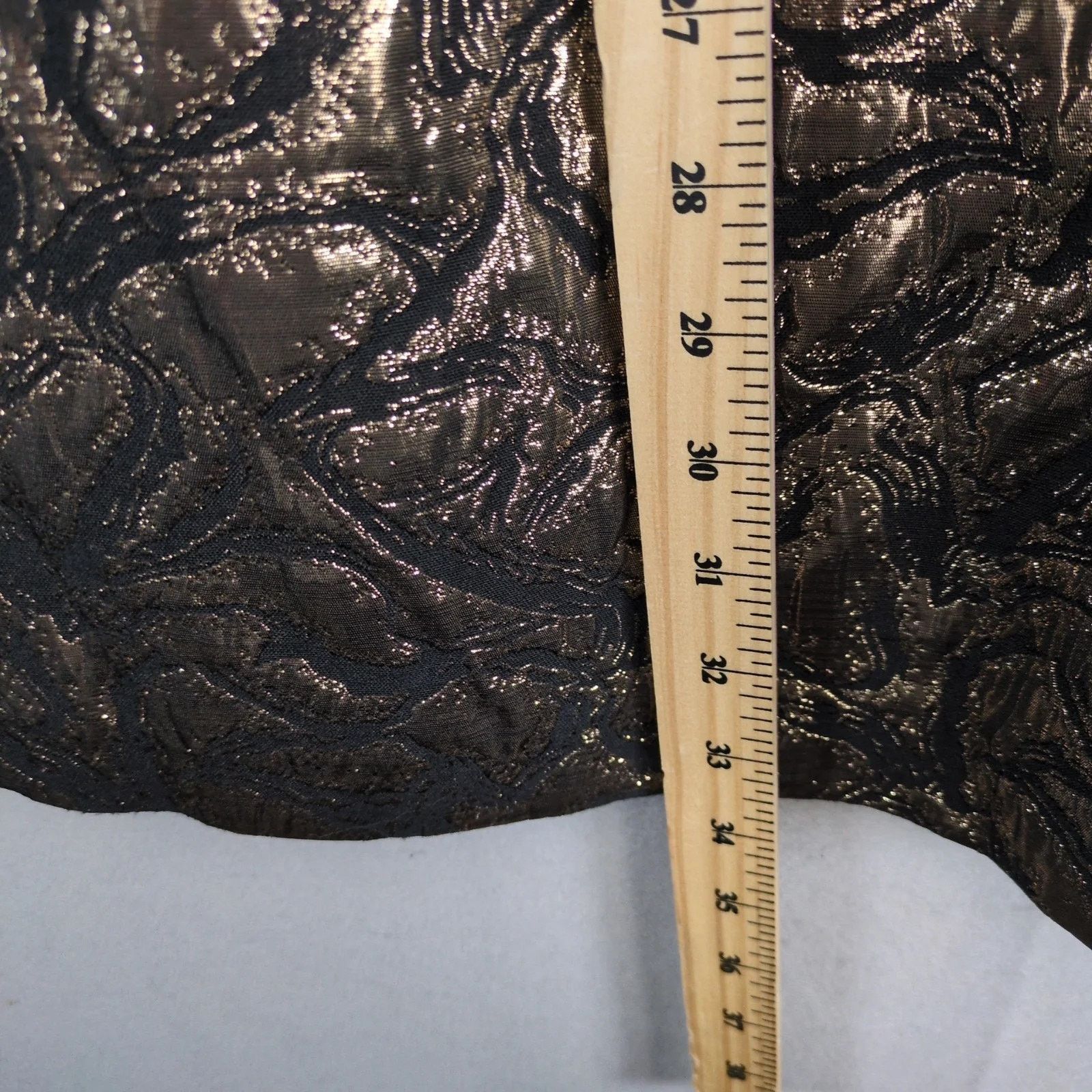 Other Jack Metallic Gold & Black Jacquard Peplum Dress Sleeveless Size M / US 6-8 / IT 42-44 - 4 Thumbnail