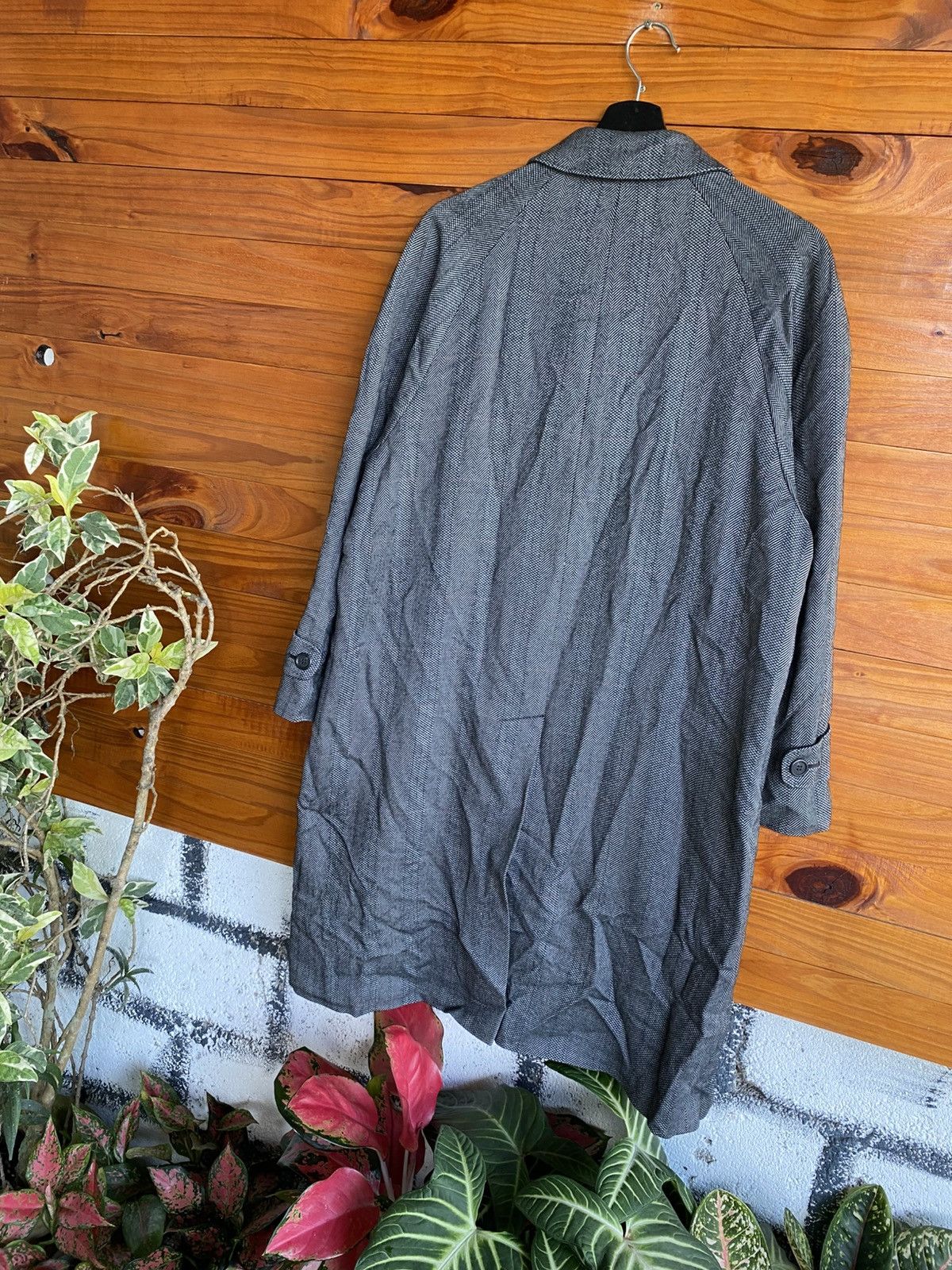 Sanyo Vintage Sanyo Excellent Wool Herringbone Coat – Classic Size US M / EU 48-50 / 2 - 10 Thumbnail