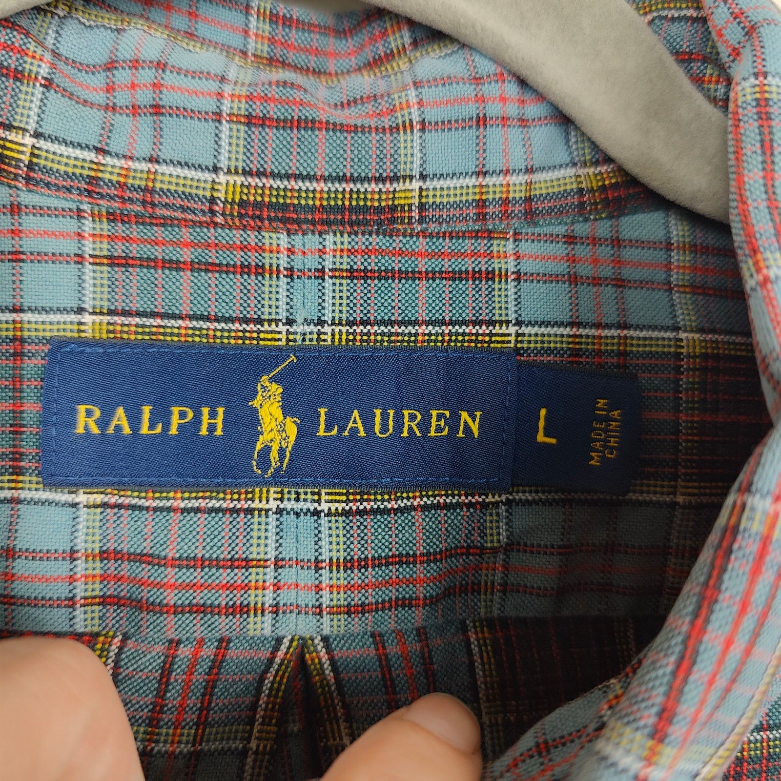Ralph Lauren Ralph Lauren Plaid Button Down Shirt Mens Large Blue Size US L / EU 52-54 / 3 - 4 Thumbnail