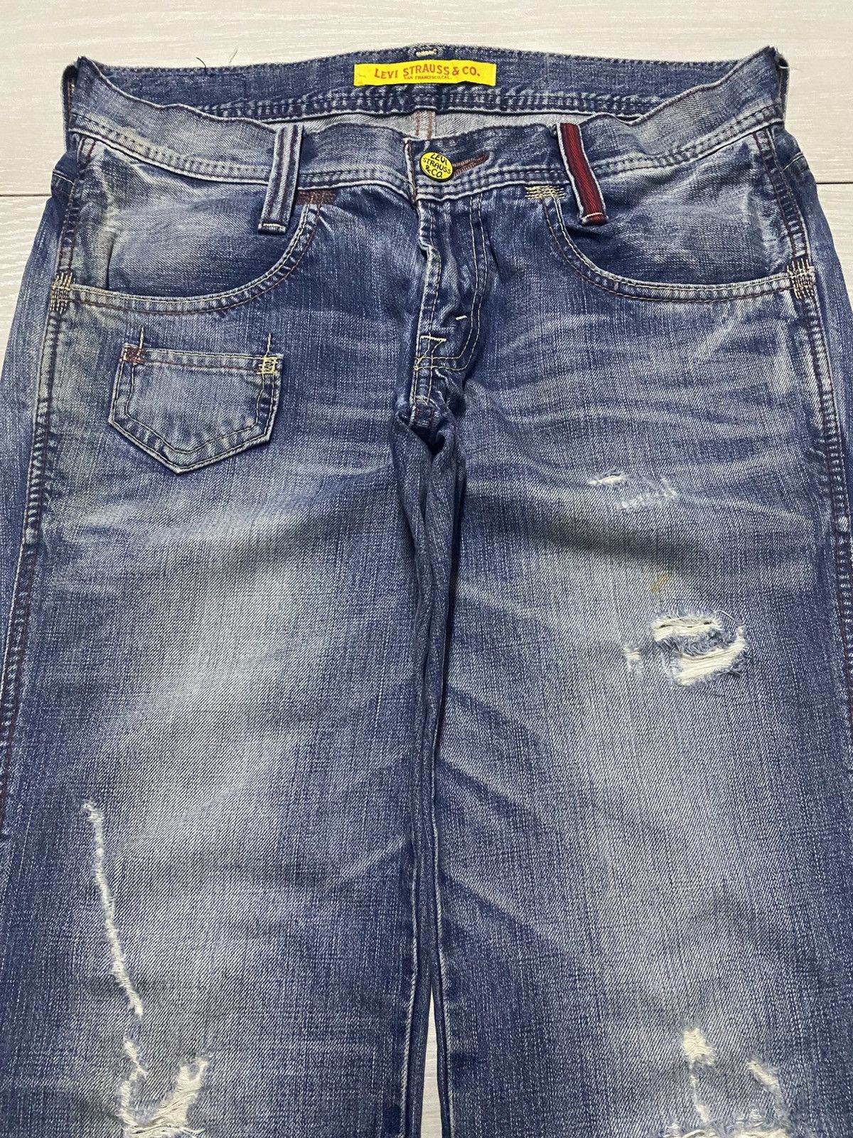 Levi's Vintage Levis Strauss San Francisco Distressed Jeans Size US 32 / EU 48 - 3 Thumbnail
