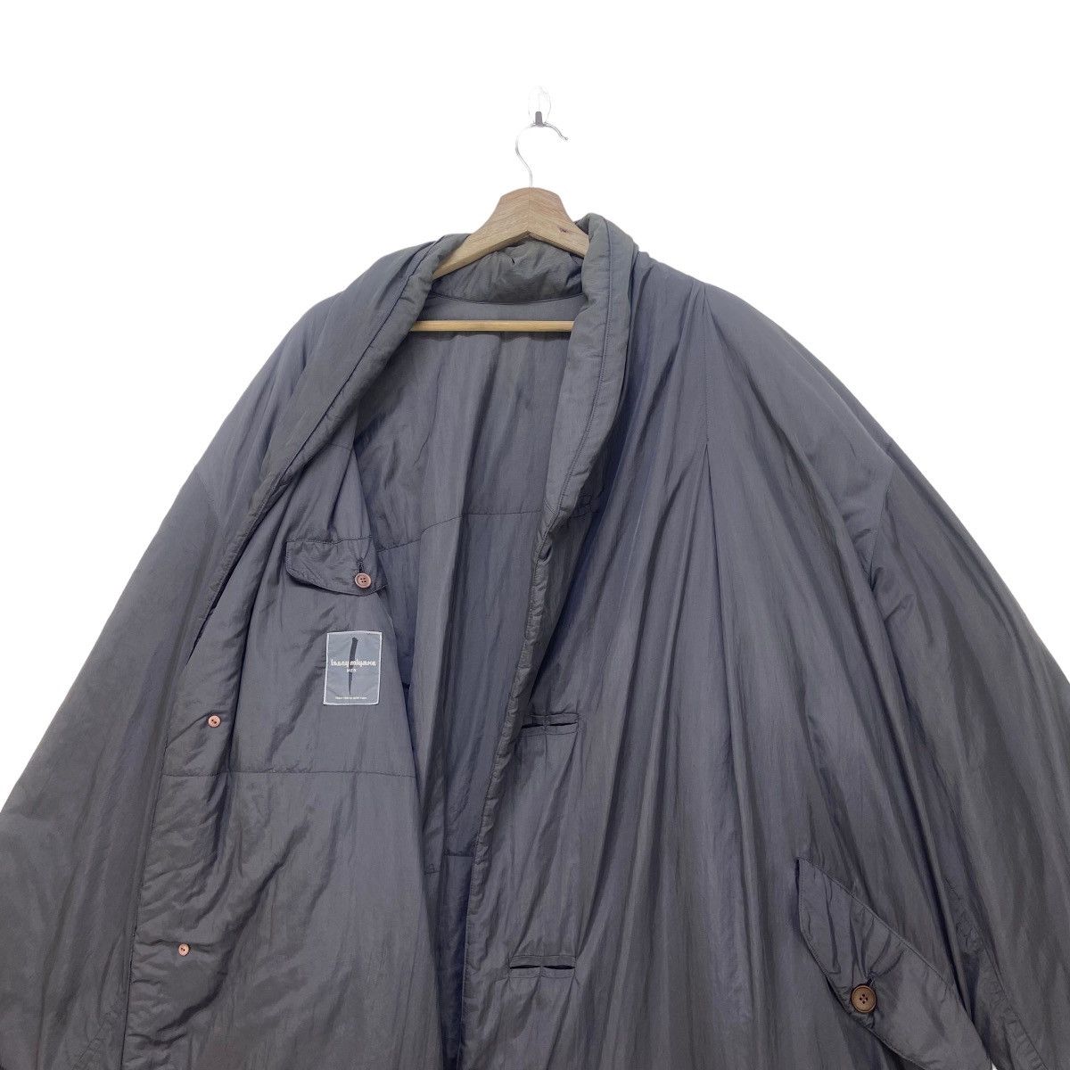 Issey Miyake Achieve🔥80s Issey Miyake Windcoat Nylon Long Coat Size US L / EU 52-54 / 3 - 6 Thumbnail