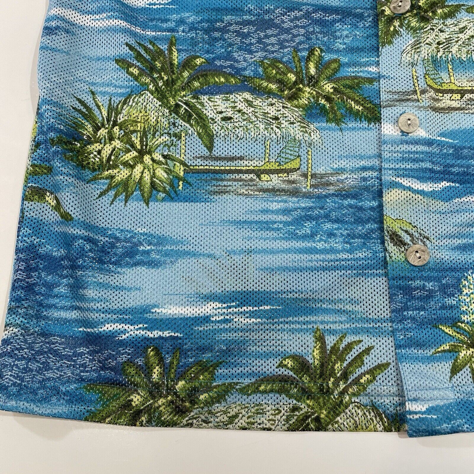 Quiksilver Quiksilver Men’s Hawaiian Camp Shirt Palm Tree Beach Aloha Size US L / EU 52-54 / 3 - 2 Thumbnail