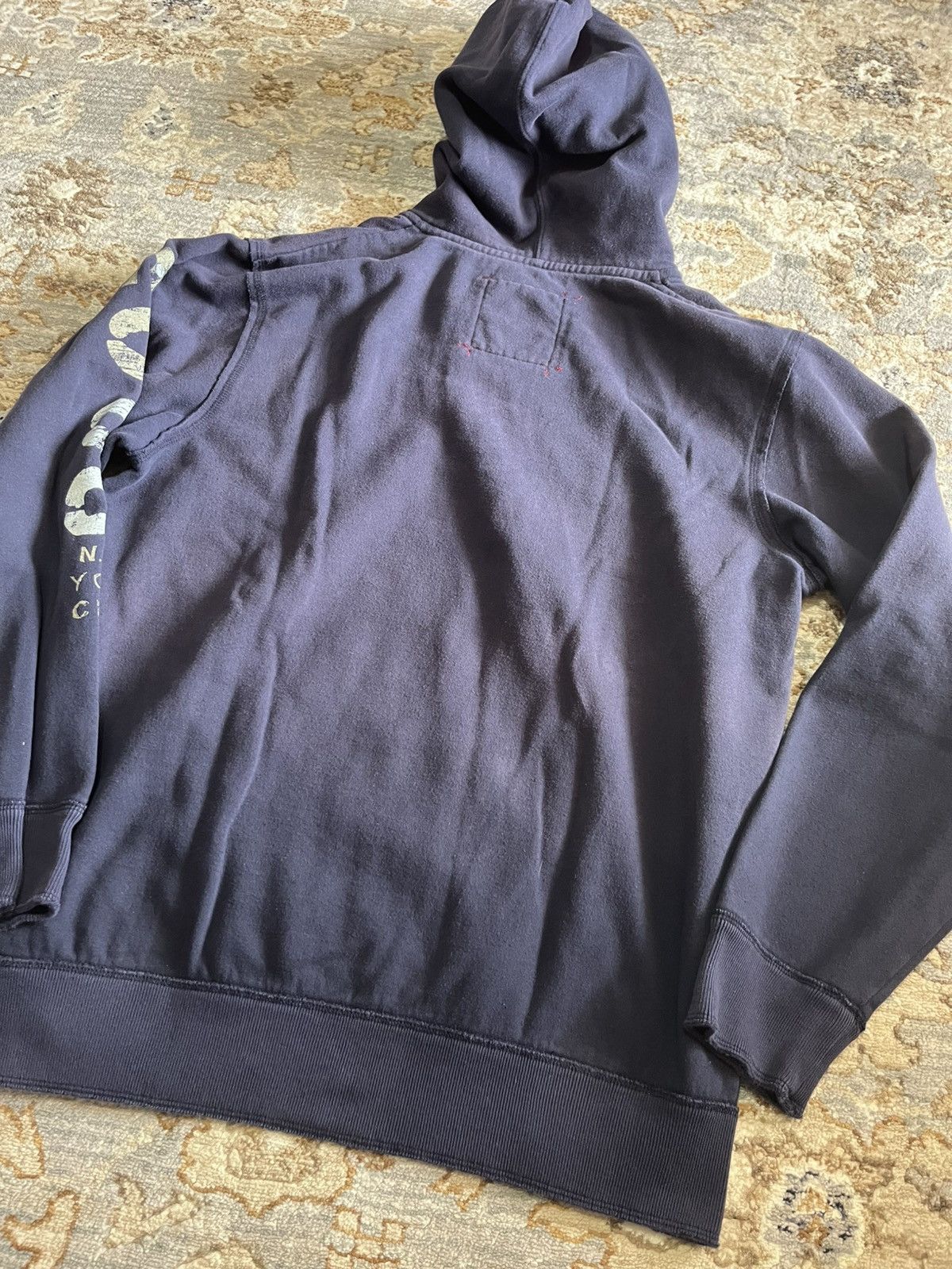Vintage US OPEN 2008 RARE VINTAGE TRASHED QUARTER ZIP HOODIE L Size US L / EU 52-54 / 3 - 7 Thumbnail