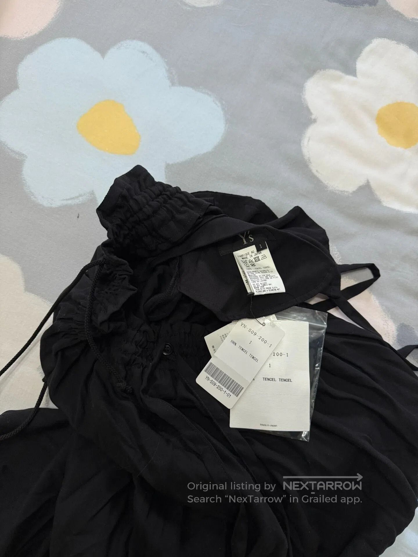 Y's Y's Yohji Yamamoto Black Pinafore Skirt. Size 30" / US 8 / IT 44 - 2 Thumbnail