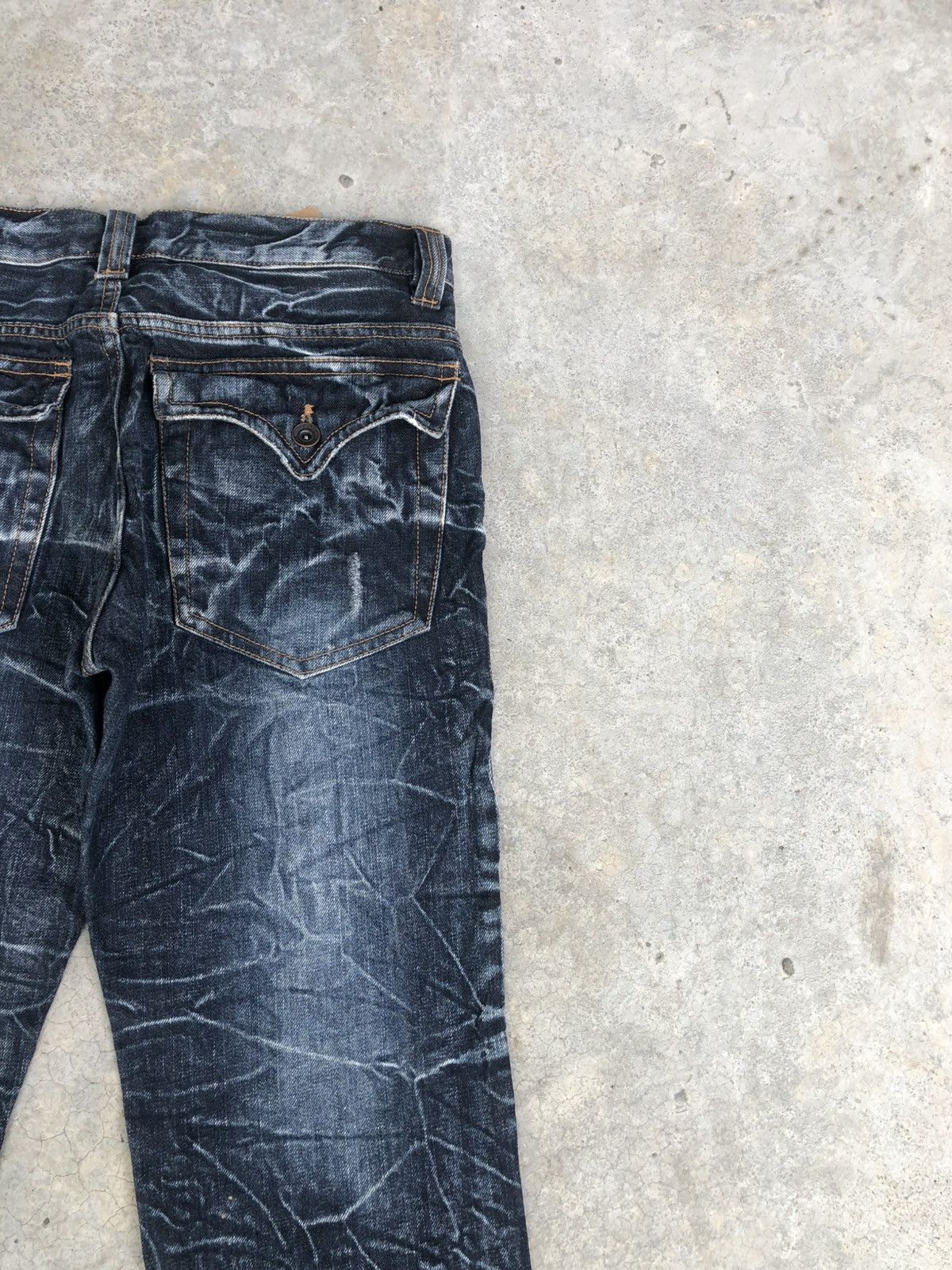 If Six Was Nine Japanese Nylaus Flared Jeans Distressed Jeans Size US 30 / EU 46 - 10 Thumbnail