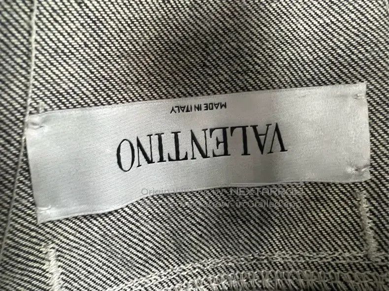 Valentino Valentino Denim jacket with fringed sleeves Size L / US 10 / IT 46 - 9 Thumbnail