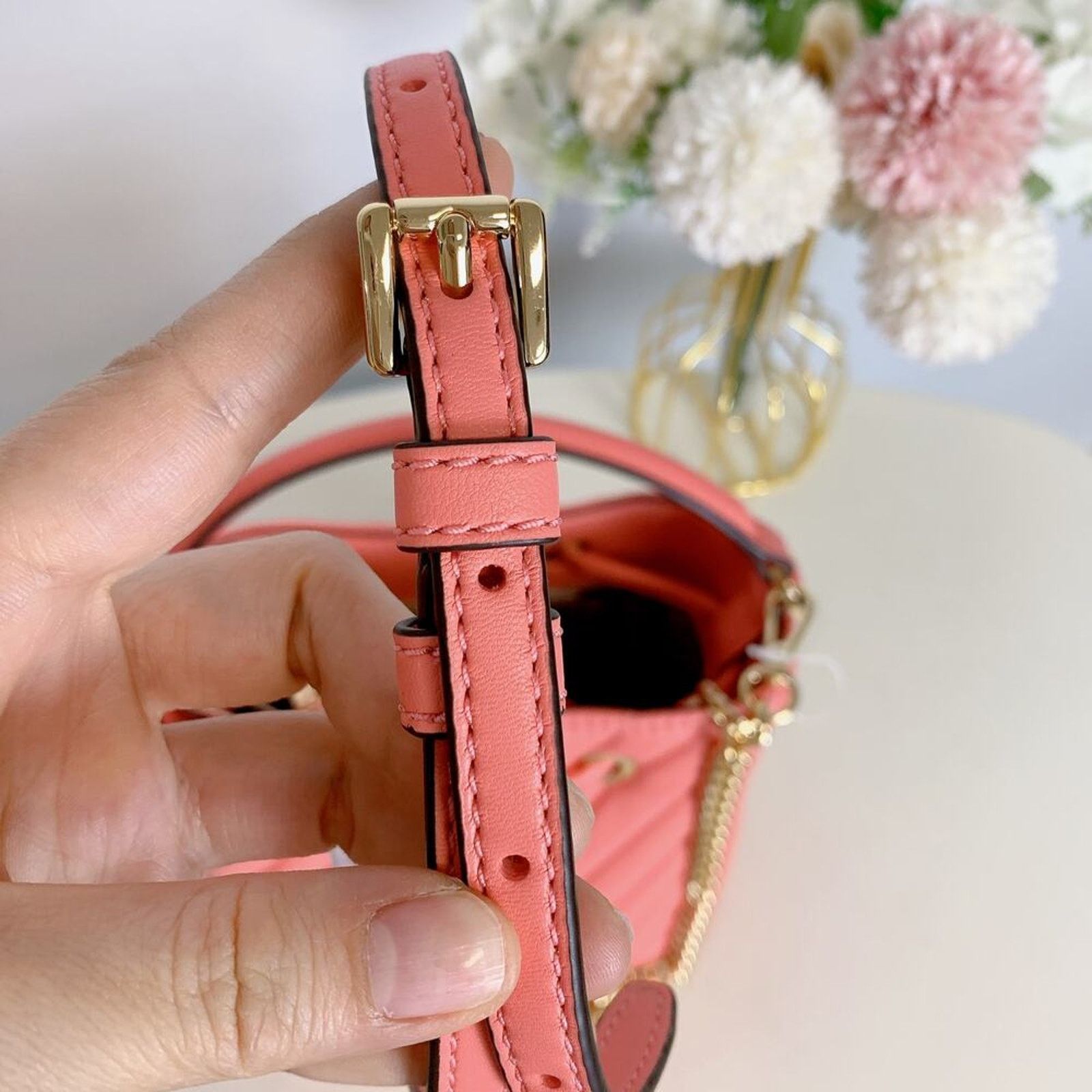 Michael Kors Michael Kors 35T0GU2C0U Suri Small Quilted xbody GRAPEFRUIT Size ONE SIZE - 10 Thumbnail
