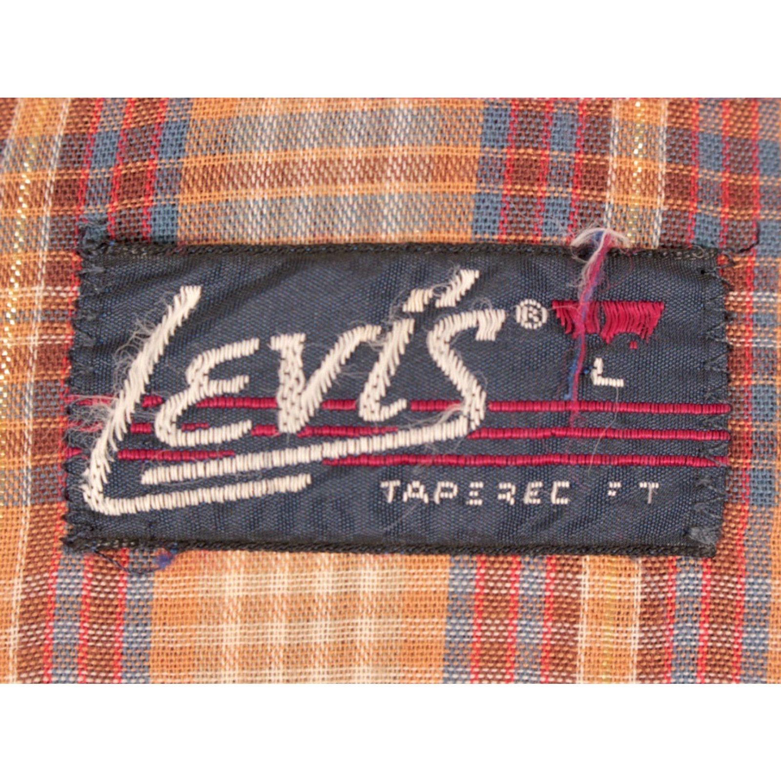 Levi's VINTAGE Levi's Western Shirt 80s Plaid Mens Size L Brown Pearl Button Long Sleeve 1980s Casual 47 Chest Western Look Shirts Mens Size US L / EU 52-54 / 3 - 4 Thumbnail