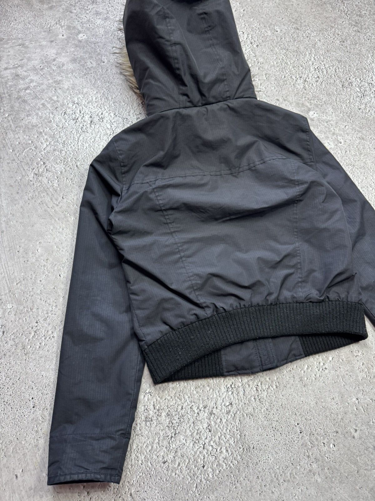 Hollister Hollister Faux Fur Hooded Bomber Jacket Black Women’s Size M Size M / US 6-8 / IT 42-44 - 11 Thumbnail