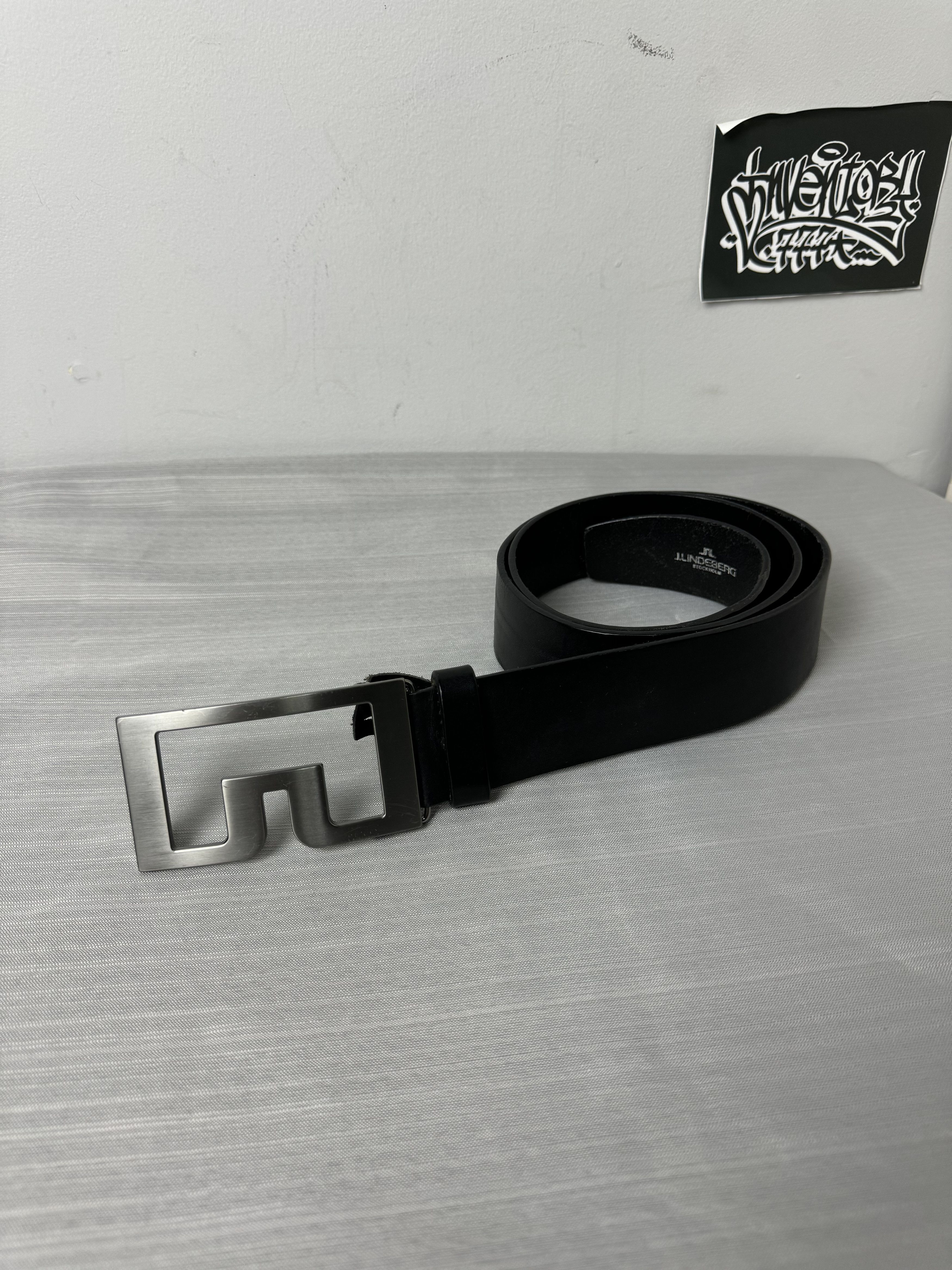 J.Lindeberg J.Lindeberg Buckle Belt Size 36 - 1 Thumbnail