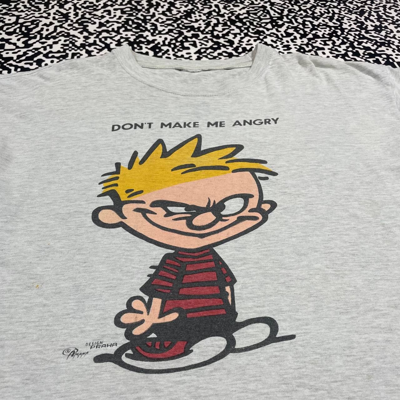 Vintage Vintage 90s Art Humor Dont Make Me Angry Retro T-shirt Size US XL / EU 56 / 4 - 6 Thumbnail