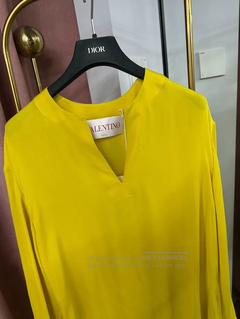 Valentino Valentino Yellow dress Size L / US 10 / IT 46 - 2 Thumbnail