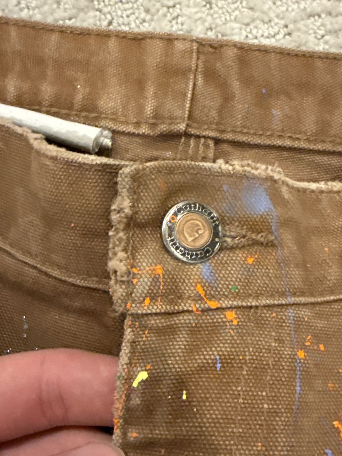 Carhartt ReWorked Carhartt Double Knees Paint Splatter 🫟 Size US 32 / EU 48 - 3 Thumbnail