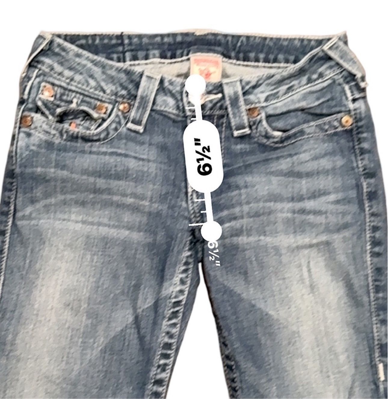 True Religion TRUE RELIGION Vintage Jeans Womens 26 × 24" Rainbow Size 26" / US 2 / IT 38 - 9 Thumbnail