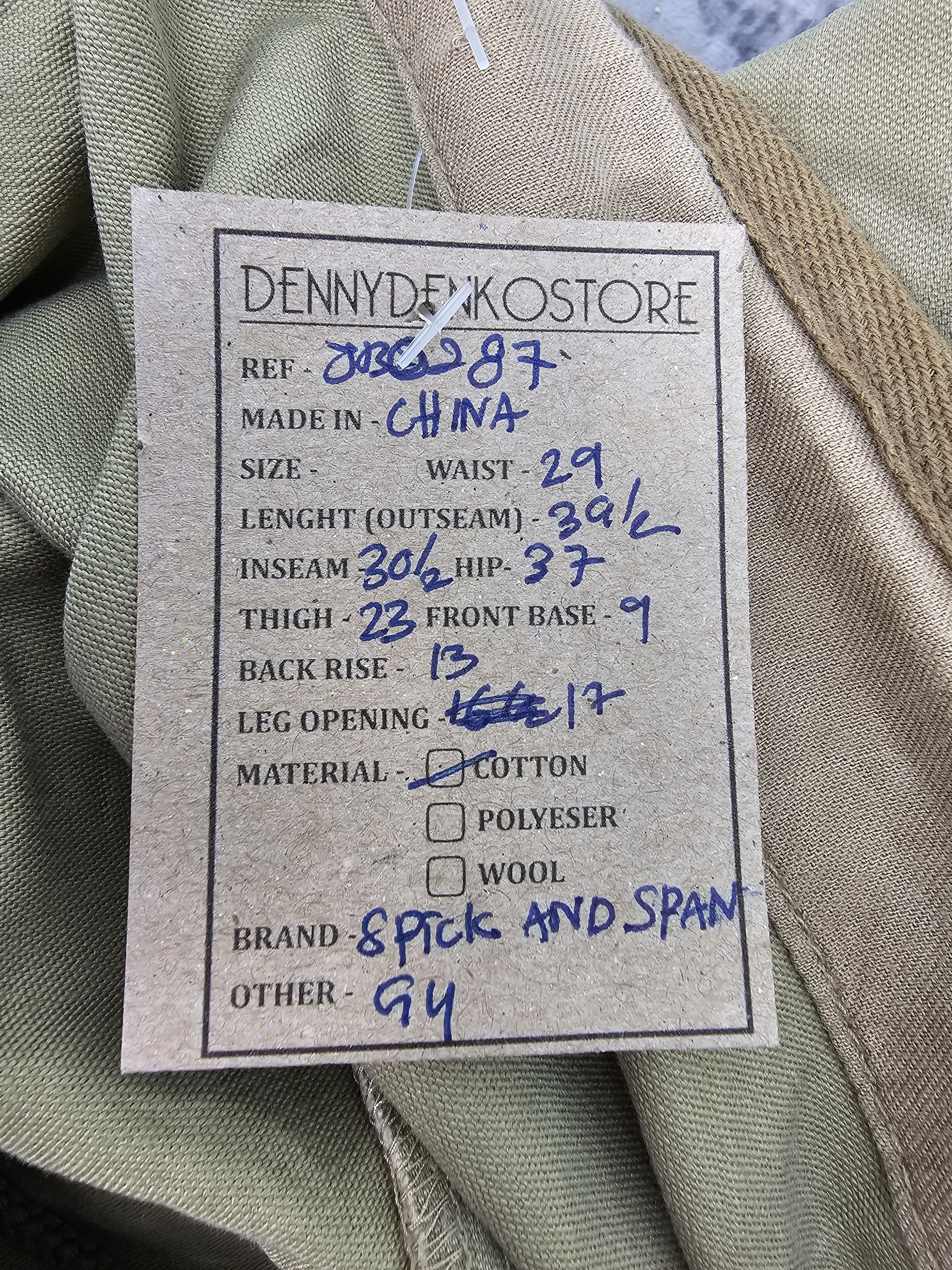 Japanese Brand SPICK & SPAN Cargo Tactical Outdoor Pants JB0287 Size 29 Size US 29 - 12 Thumbnail