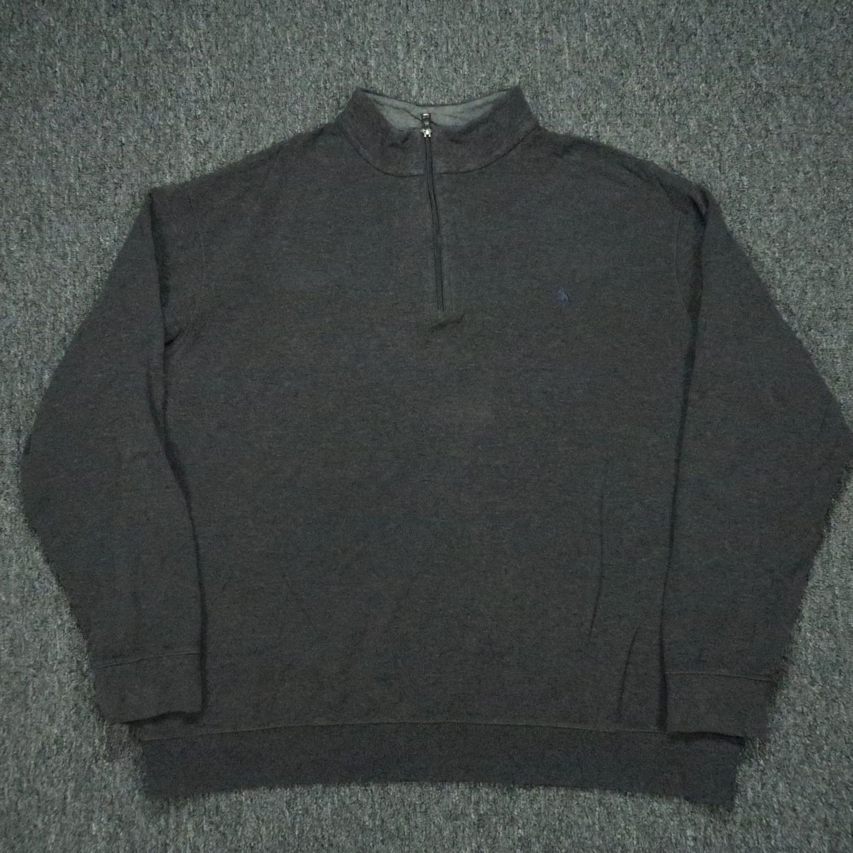 Polo Ralph Lauren Polo Ralph Lauren Sweater Mens 2XL Charcoal Gray 1/4 Zip Pullover Short Sleeve? Size US XXL / EU 58 / 5 - 2 Thumbnail