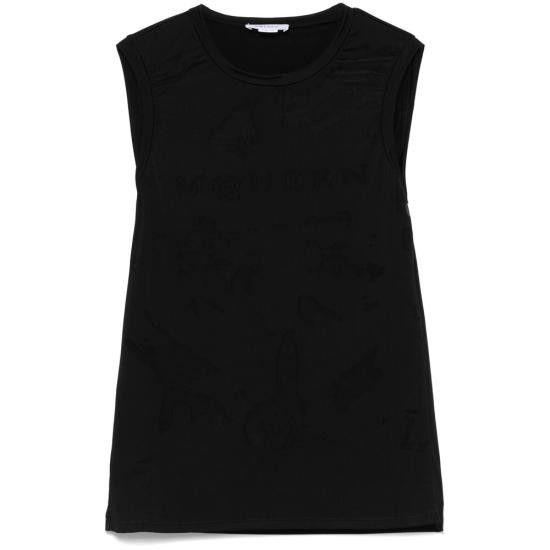 Alexander McQueen ALEXANDER MCQUEEN Women Tops 815574 QCAL0 1000 BLACK Size M / US 6-8 / IT 42-44 - 1 Thumbnail