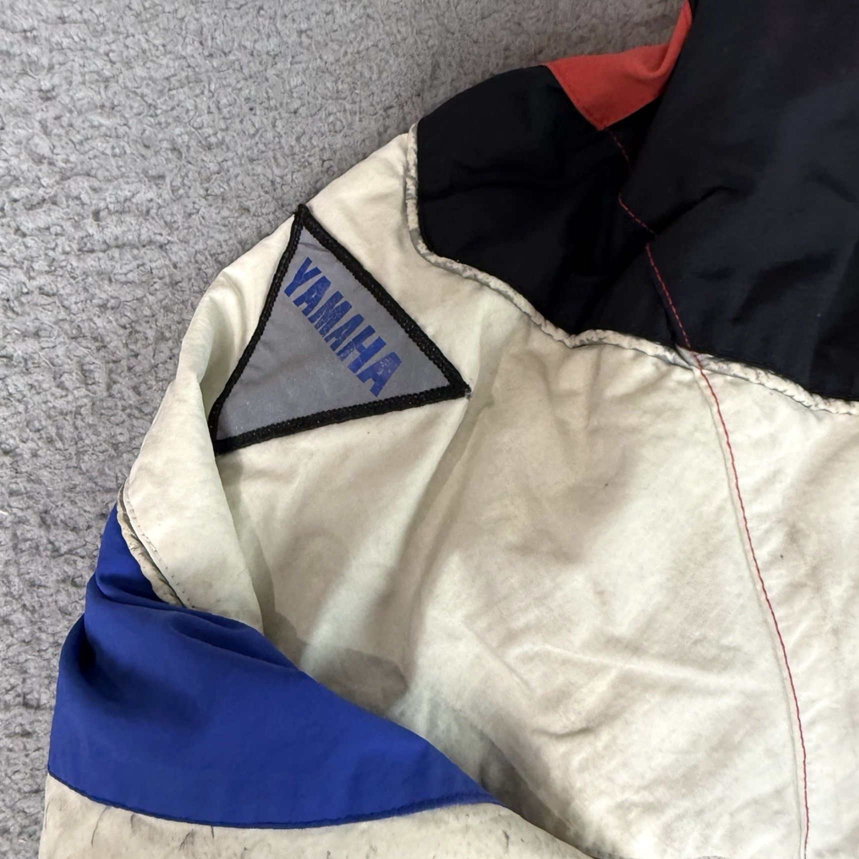 Yamaha VINTAGE Yamaha Jacket Adult Large Black Striped Racing Cold Weather Rare Moto L Size US L / EU 52-54 / 3 - 4 Thumbnail