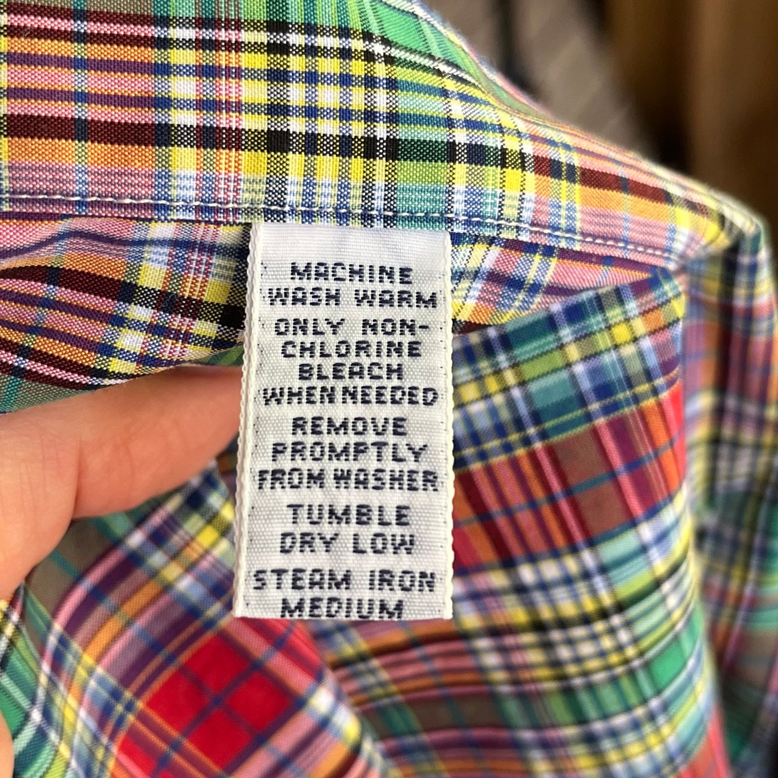 Ralph Lauren Ralph Lauren Red And Green Plaid Button Down Shirt Size 16/L Size US L / EU 52-54 / 3 - 10 Thumbnail