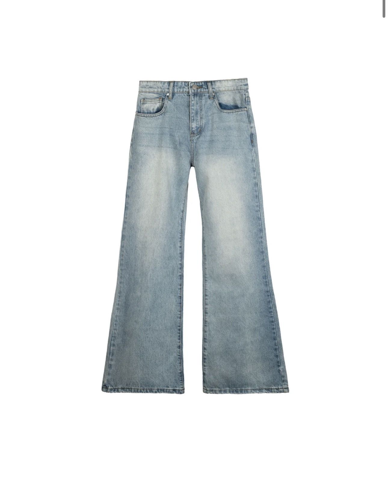 basketcase gallery LAX, flair denim (light wash) Grailed