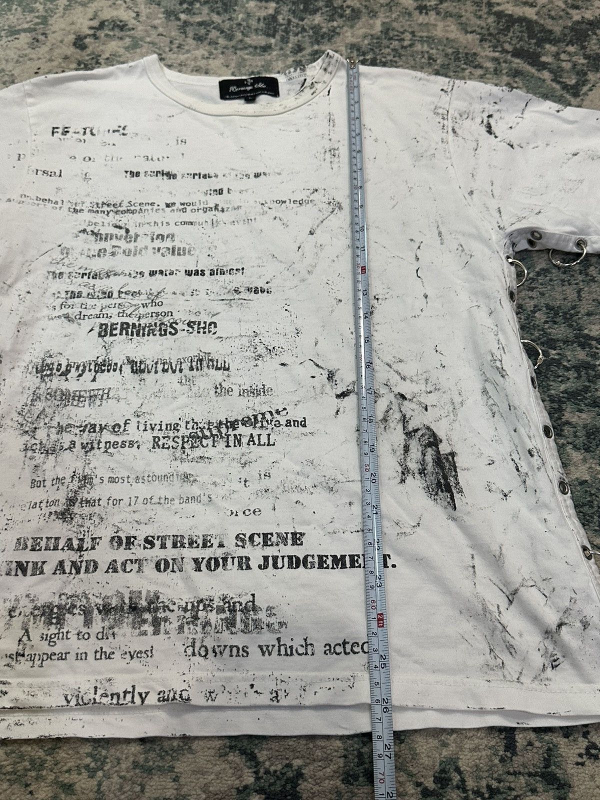 Seditionaries Vintage Bernings Sho Poem Studded/Ring T-Shirt Size US M / EU 48-50 / 2 - 15 Thumbnail