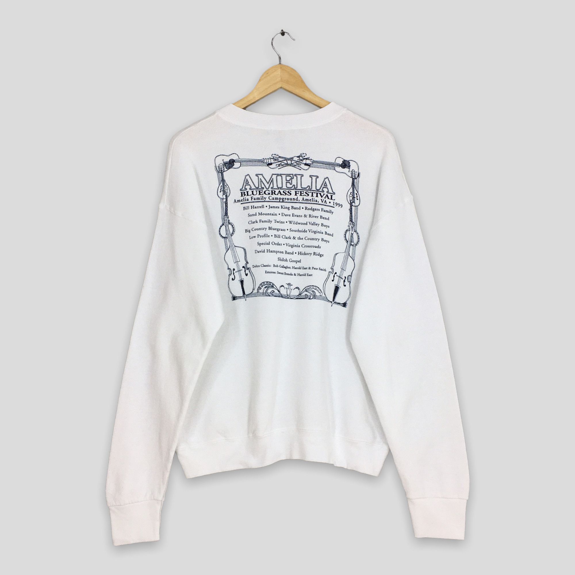 Vintage Vintage 90s Amelia Bluegrass Festival Sweatshirt Large Size US L / EU 52-54 / 3 - 5 Thumbnail