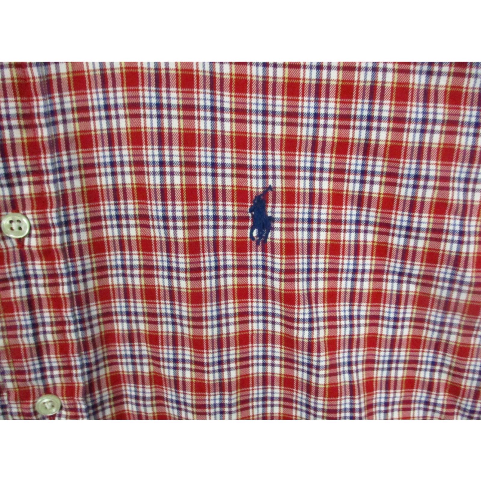 Polo Ralph Lauren VINTAGE Polo Ralph Lauren Blake Shirt XL Mens Red Plaid Long Sleeve Holiday Size US XL / EU 56 / 4 - 2 Thumbnail