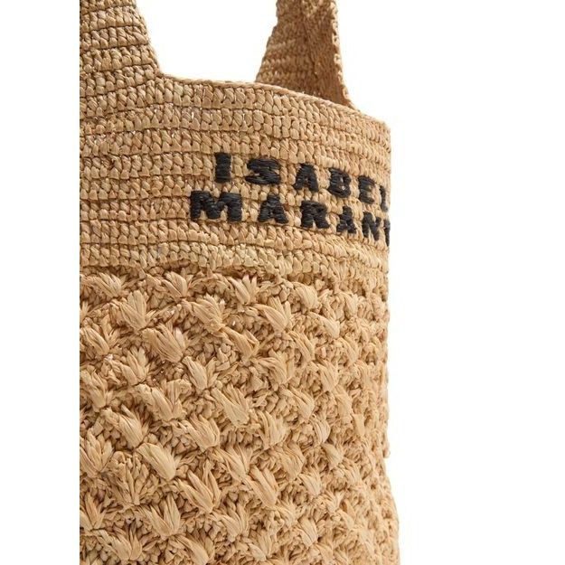 Isabel Marant ISABEL MARANT Praia Beige Raffia Shoulder Bag New & Authenti Size ONE SIZE - 4 Thumbnail