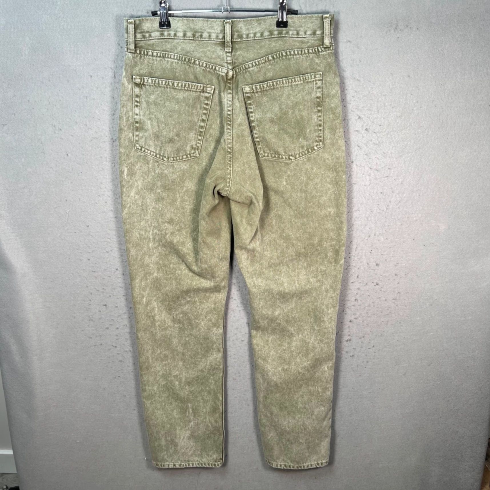 Topshop Topshop Jeans Denim 5-Pocket Regular Straight Adult Womens 10 Green Vintage No Size 32" / US 10 / IT 46 - 2 Thumbnail