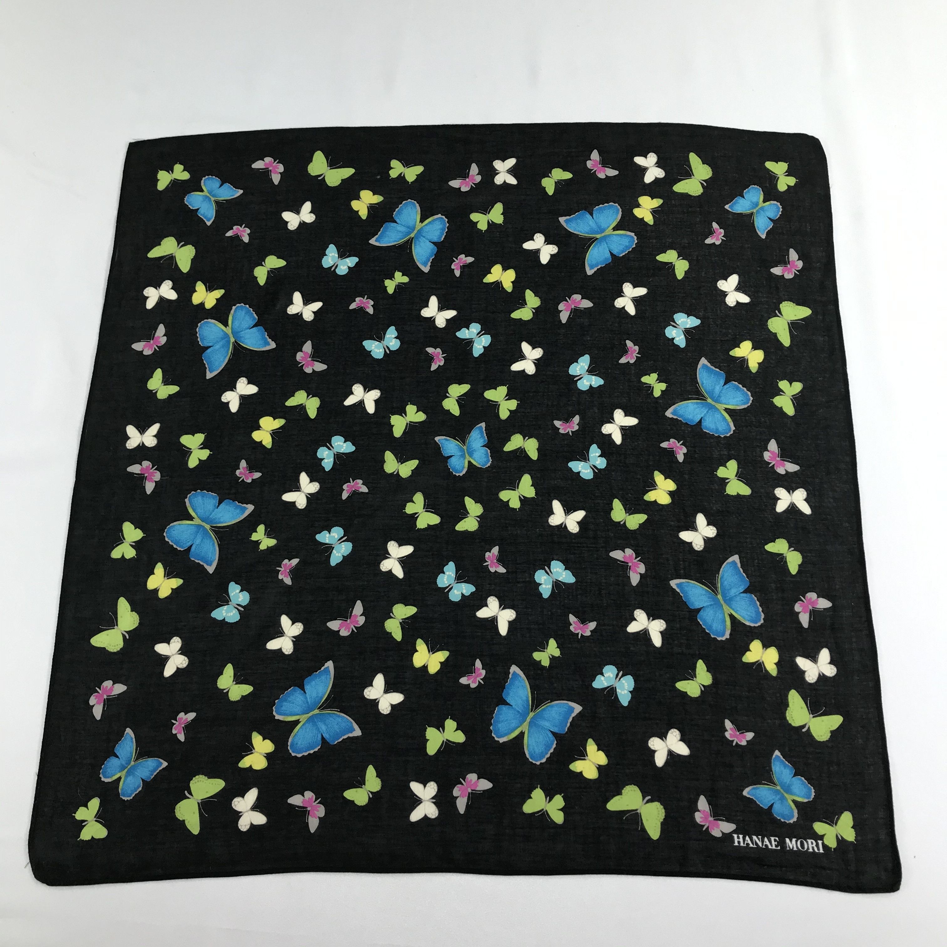 Hanae Mori Hanae Mori Handkerchief Neckerchief Bandana H1183 Size ONE SIZE - 2 Thumbnail