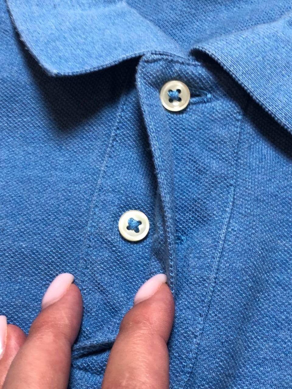 Polo Ralph Lauren Polo Ralph Lauren Vintage Polo Shirt Men's XL Solid Blue Size US XL / EU 56 / 4 - 8 Thumbnail