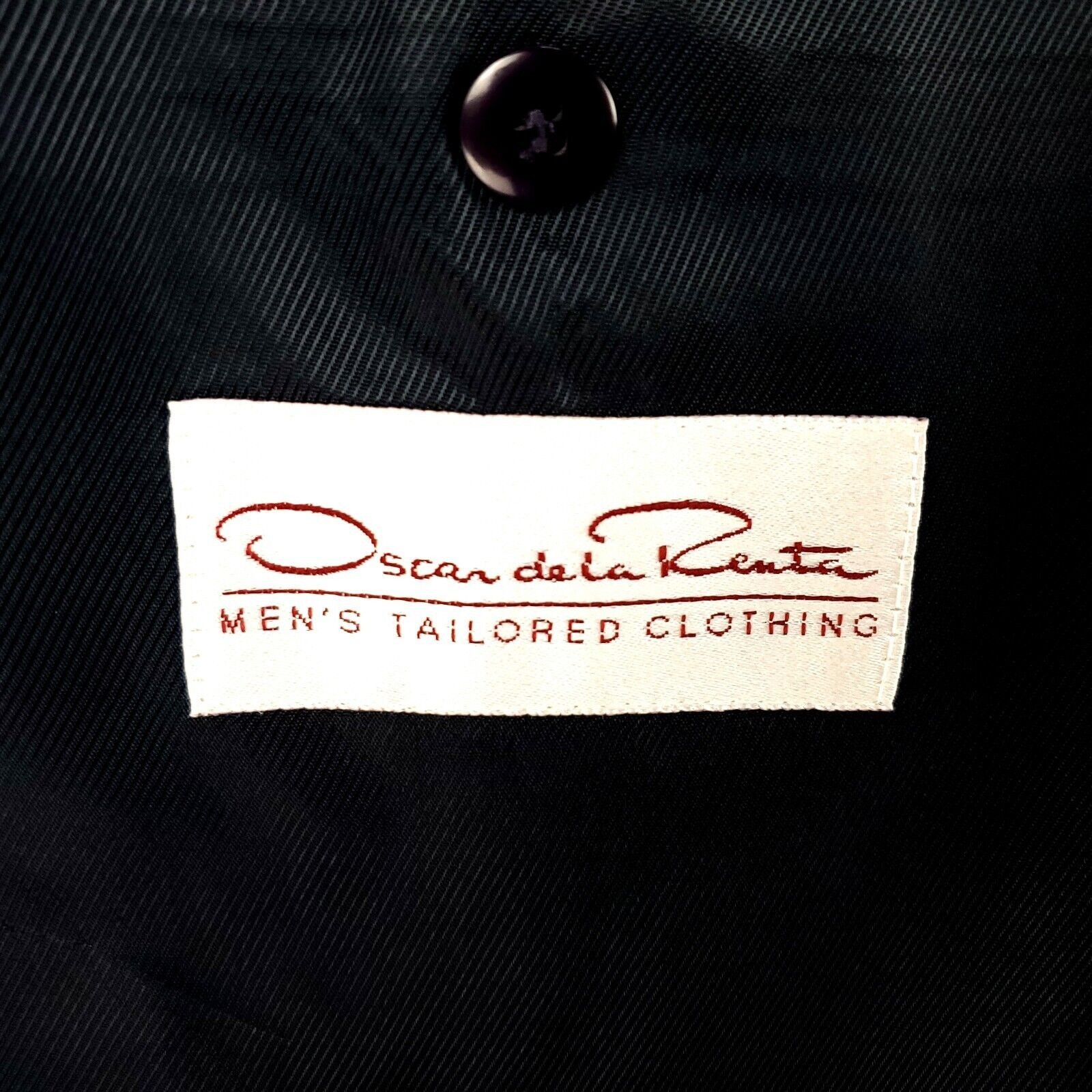 Oscar De La Renta Oscar De La Renta Wool 2 Bronze Button Blazer 46L Or Slim Fi Size 46L - 7 Thumbnail