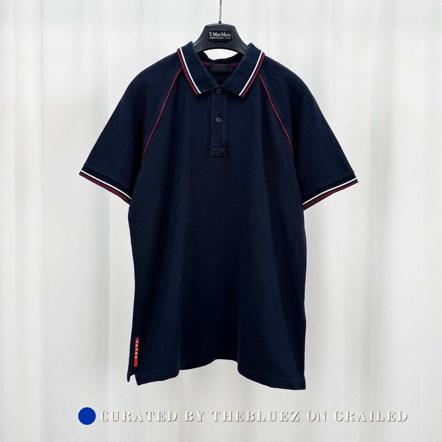 Prada Prada Red Logo Letter Polo Short Size US XL / EU 56 / 4 - 1 Thumbnail