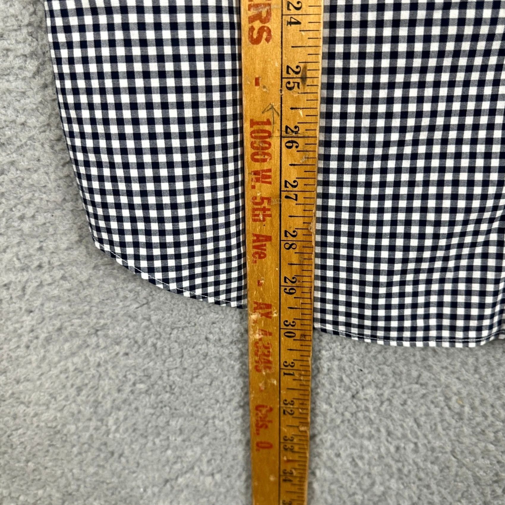 Banana Republic Banana Republic Shirt Button-Up Men Medium Blue White Check Cotton Stretch Grant Size US M / EU 48-50 / 2 - 7 Thumbnail