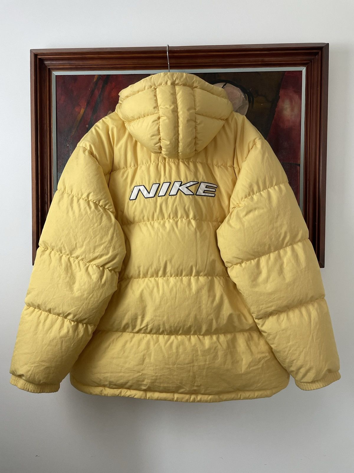 Nike Nike Vintage 90s Winter Jacket Down Puffer Spellout Logo Size US L / EU 52-54 / 3 - 1 Thumbnail