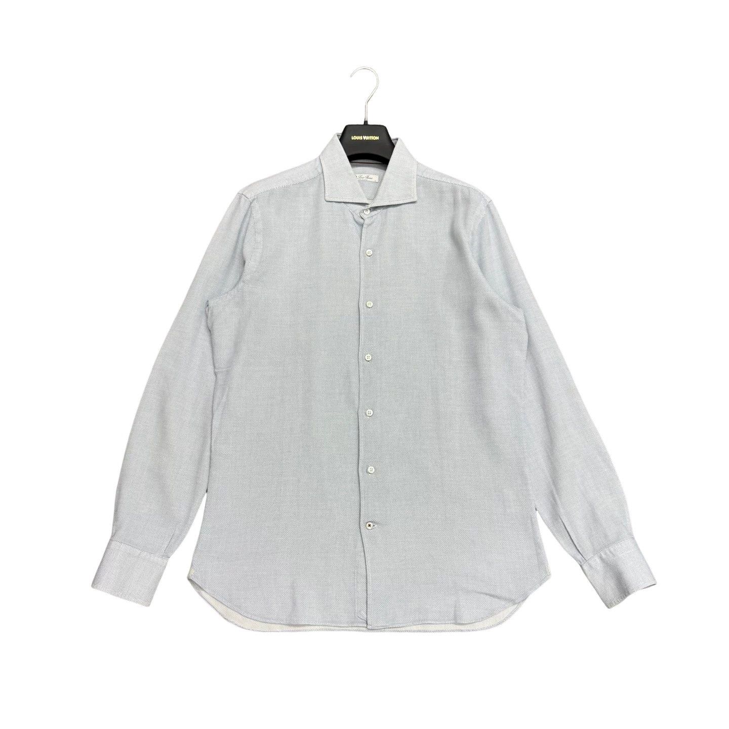Loro Piana Loro Piana Textured Button Up Shirt Size 41 Size US L / EU 52-54 / 3 - 1 Thumbnail