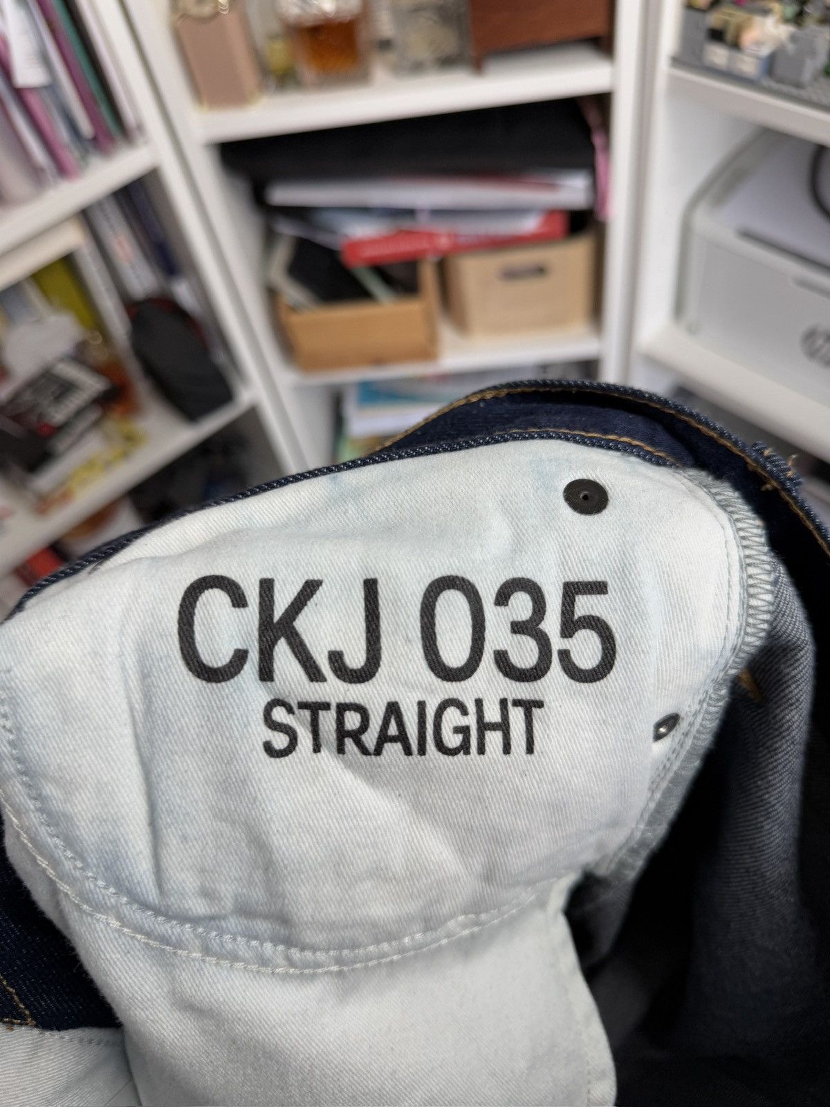 Calvin Klein × Designer Calvin Klein CKJ035 by raf Simons denim jeans pants 31x32 Size US 31 - 11 Thumbnail