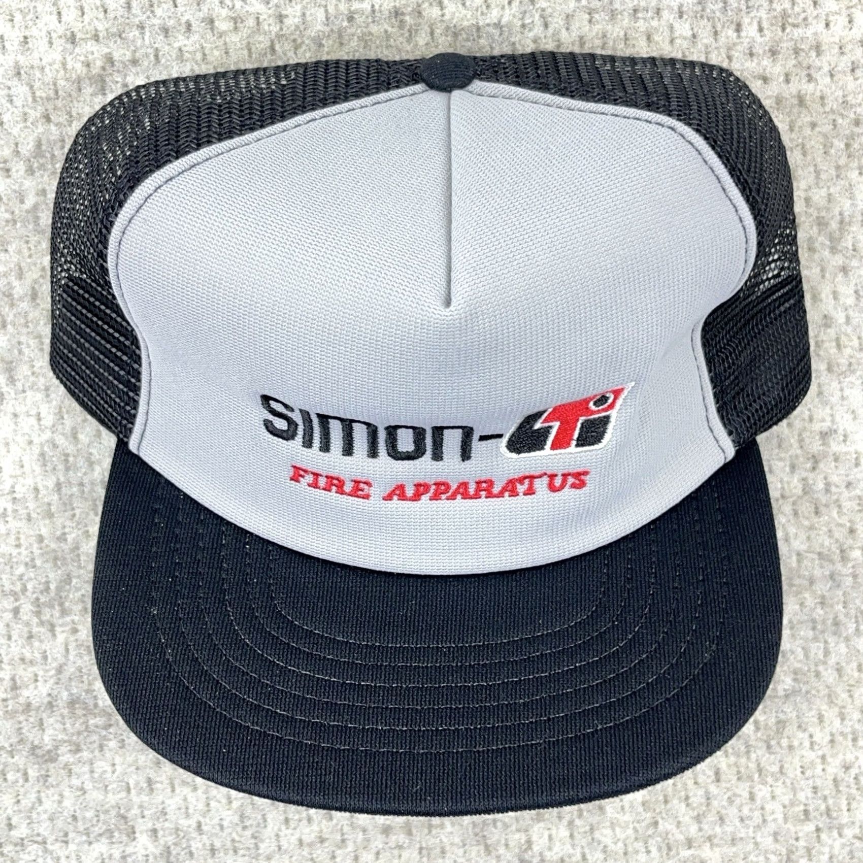 Vintage VINTAGE Simon Fire Apparatus Trucker Hat Cap USA Made In 80s 90s Embroidered Size ONE SIZE - 3 Thumbnail