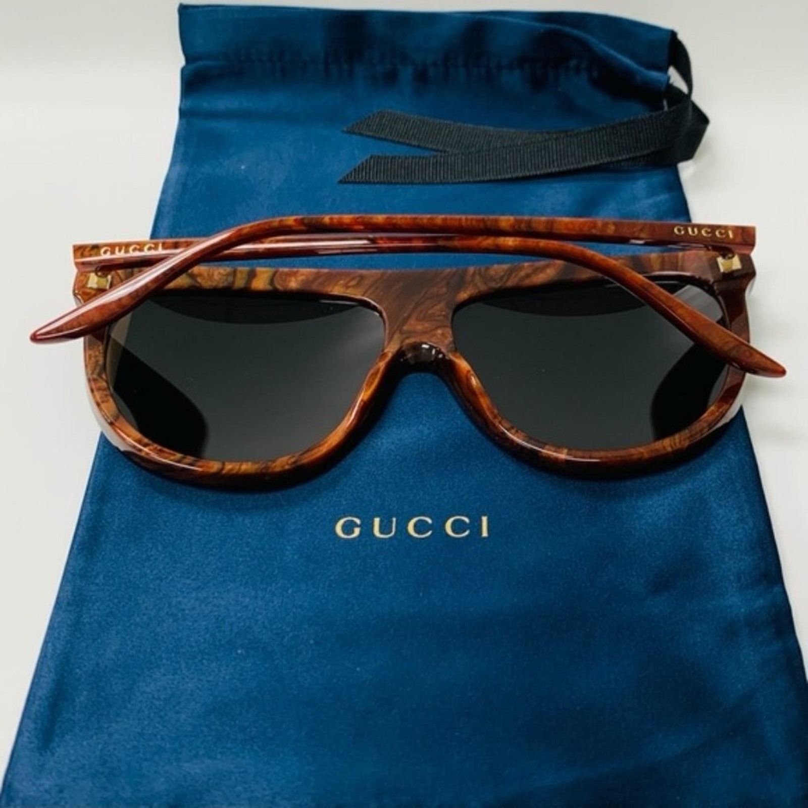 Gucci Gucci NEW GUCCI GG0732S-005 FLAT TOP SHIELD(GG0732S-005-61) Size ONE SIZE - 13 Thumbnail