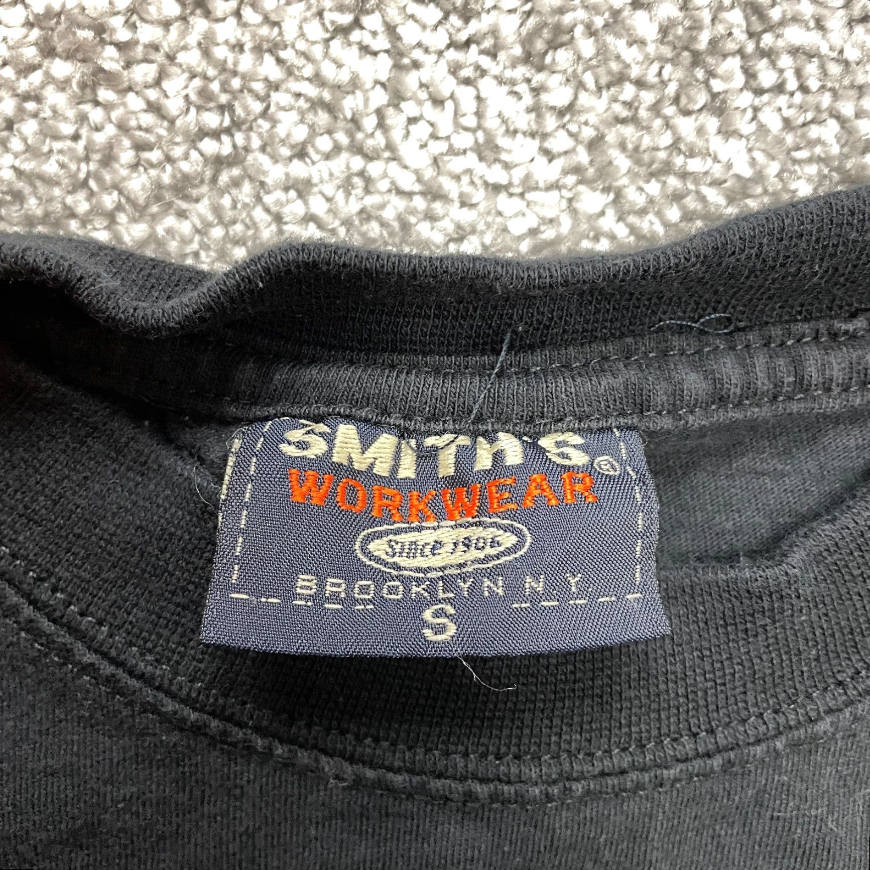 Vintage Smith's Workwear Shirt Mens Small Long Sleeve Crew Cotton Basic Adult Solid Tee Size US S / EU 44-46 / 1 - 2 Thumbnail