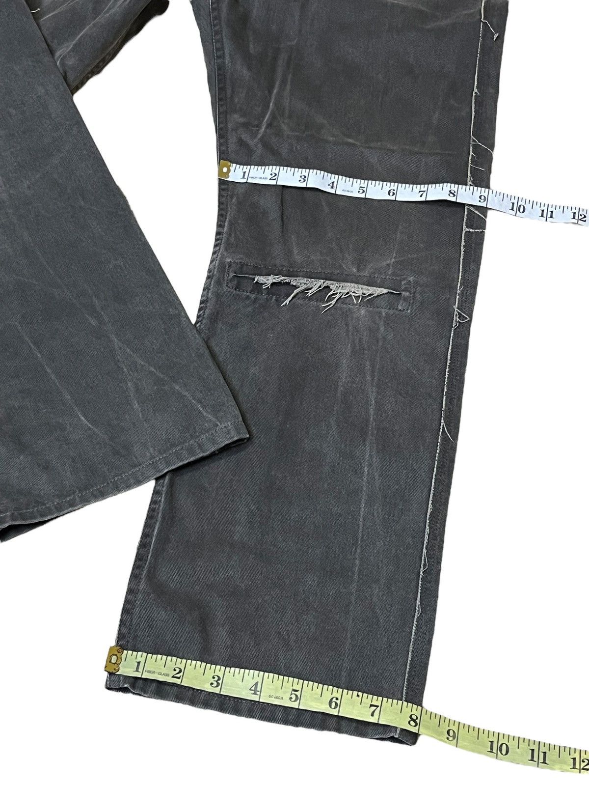 Yohji Yamamoto VINTAGE A.A.R YOHJI YAMAMOTO DESIGN STUDIO JEANS Size US 30 / EU 46 - 12 Thumbnail