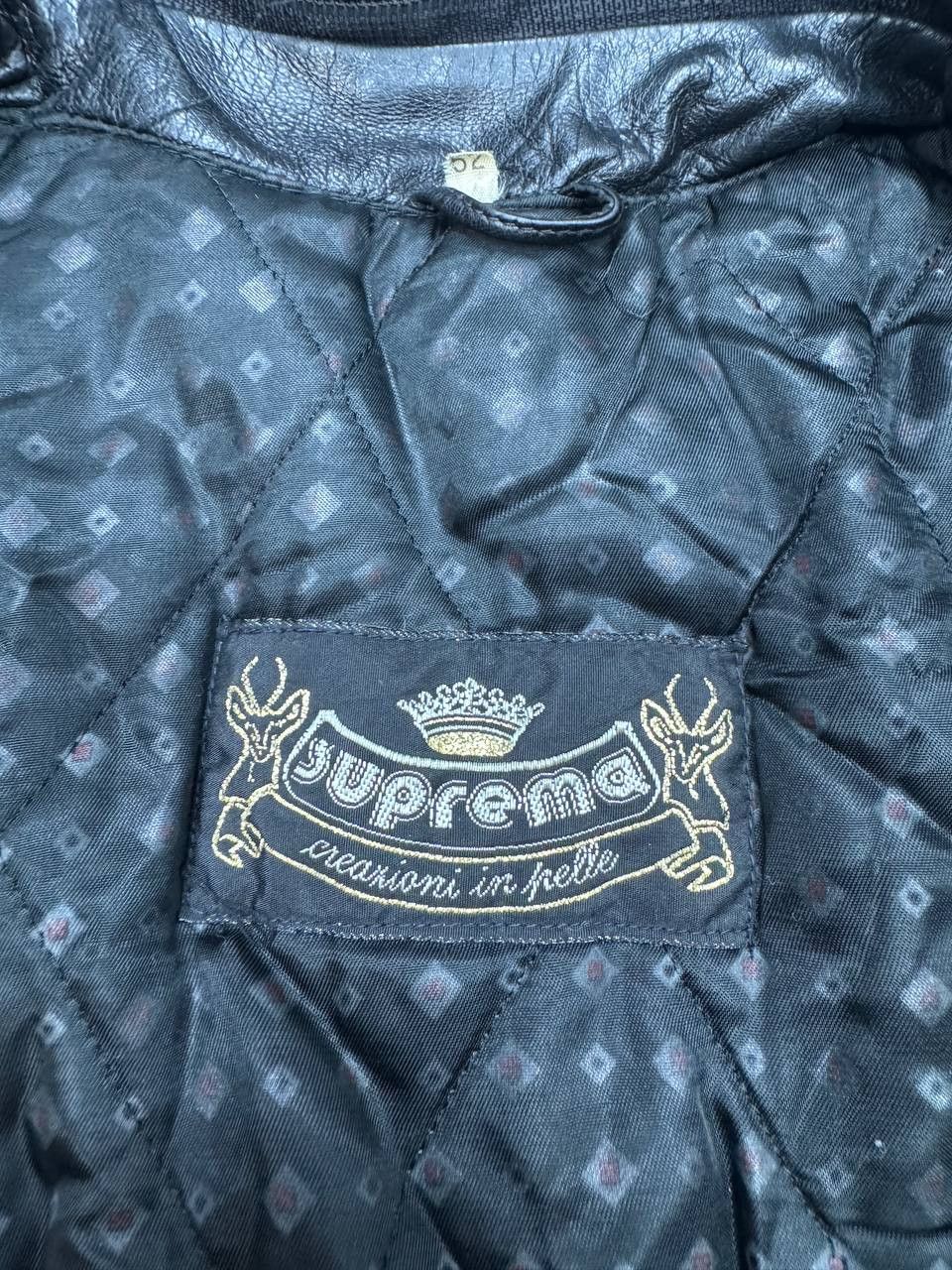 Other Vintage 90s Suprema Italy Leather Bomber Jacket Size US XXL / EU 58 / 5 - 9 Thumbnail