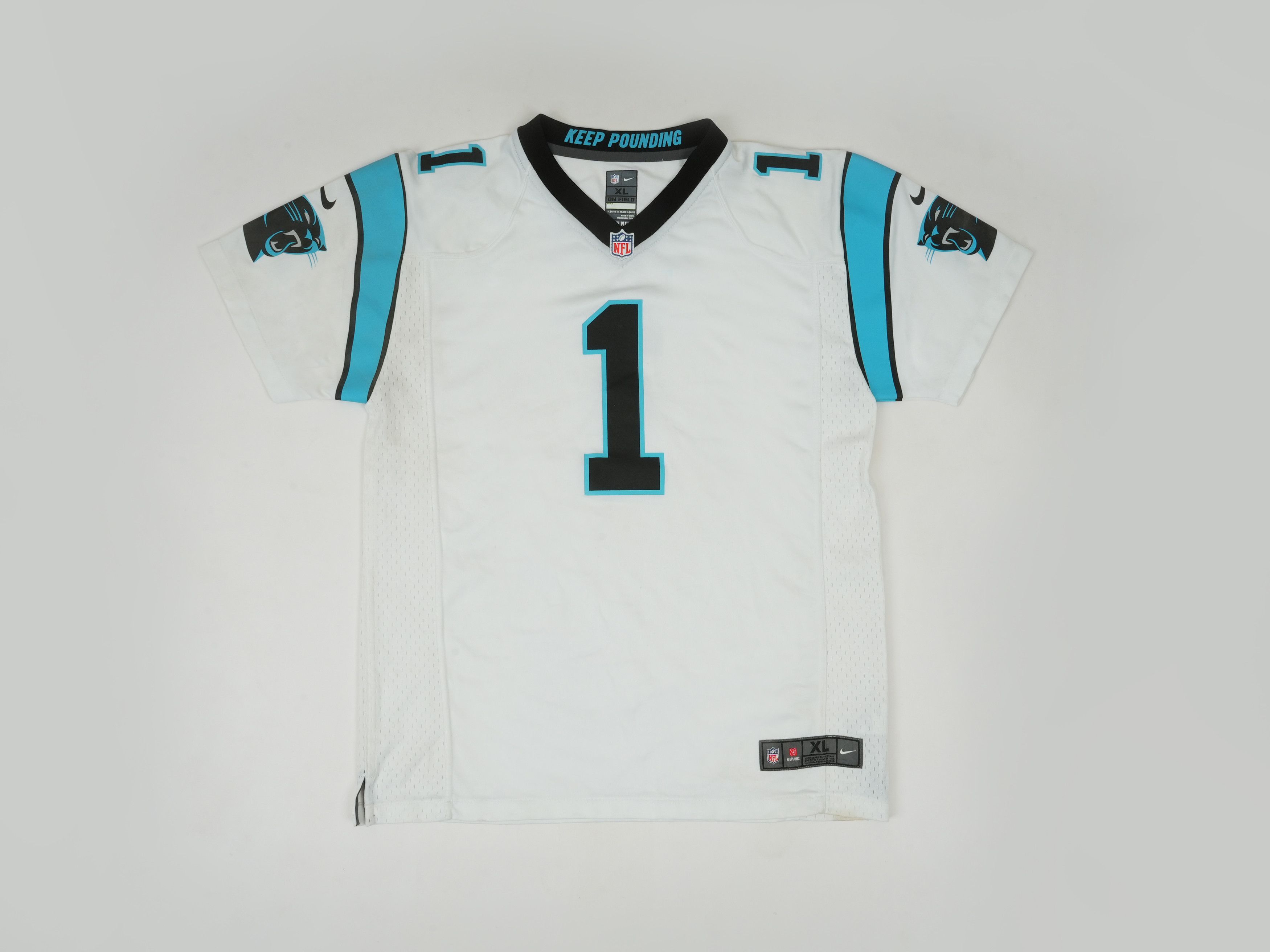 NFL Jersey Nike NFL Newton Carolina Panthers XL Black Blue Size US XL / EU 56 / 4 - 1 Thumbnail